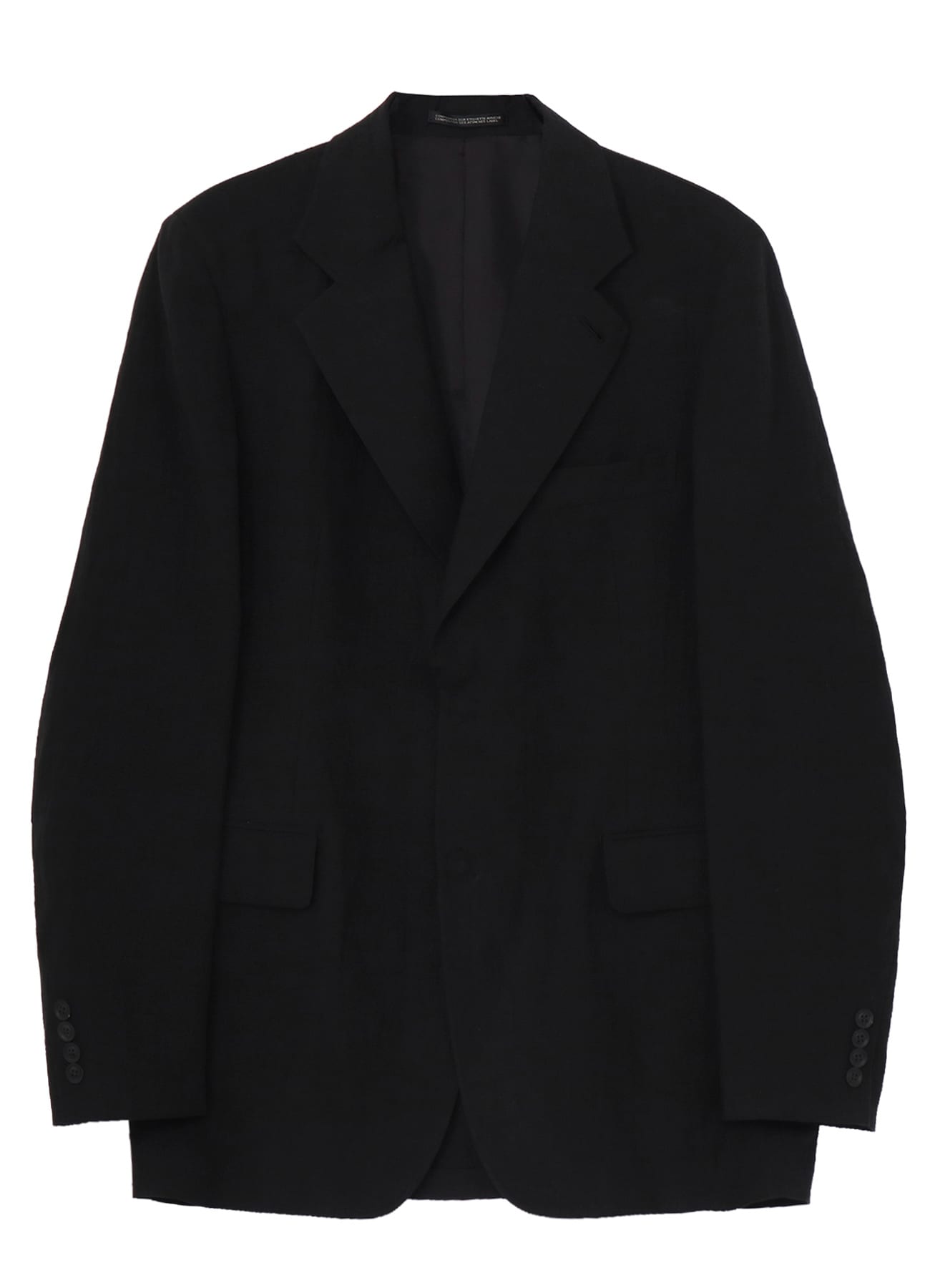 LINEN CLOTH FRONT EDGE 2SNAP BOTTON JACKET