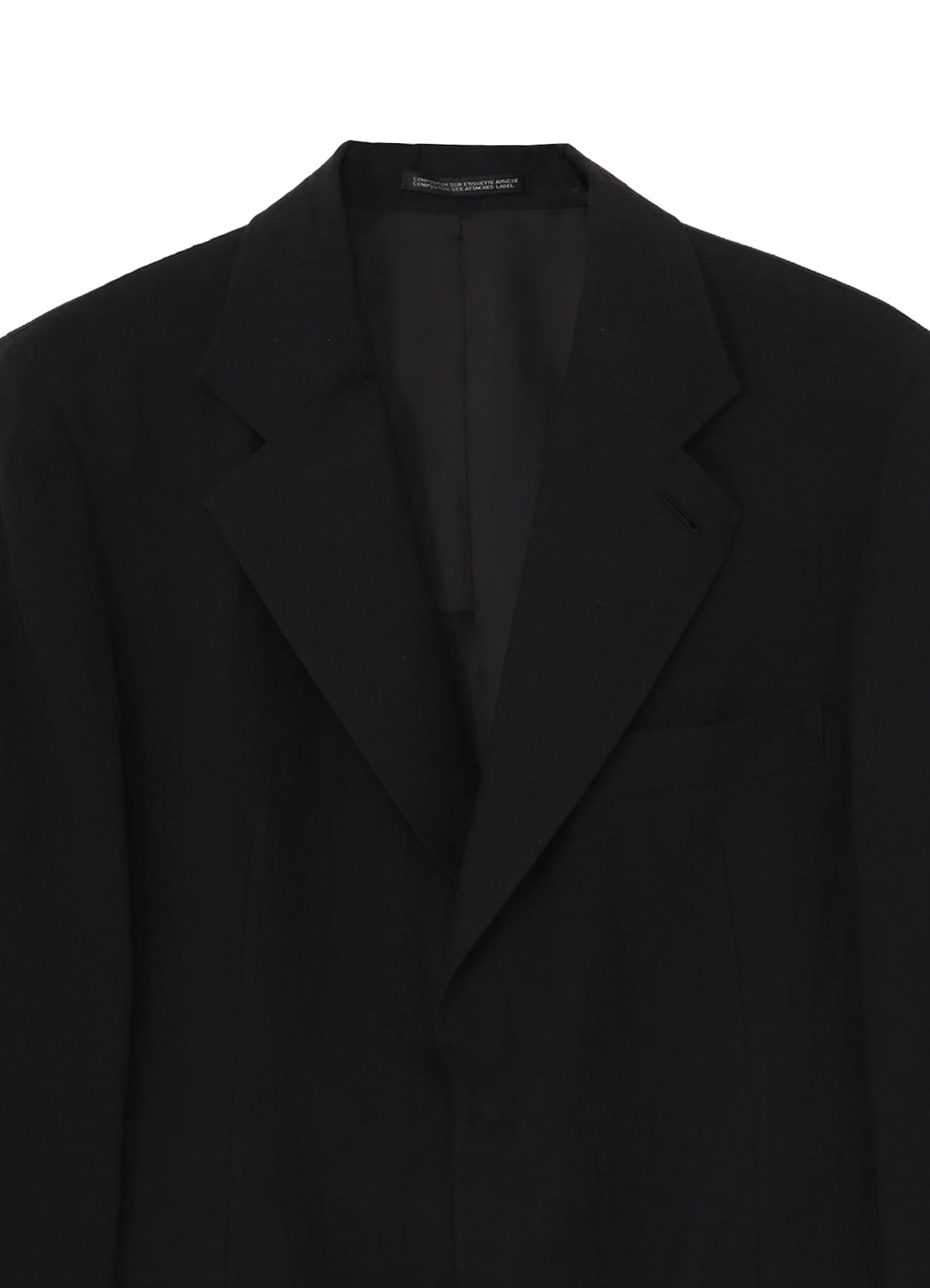 LINEN CLOTH FRONT EDGE 2SNAP BOTTON JACKET