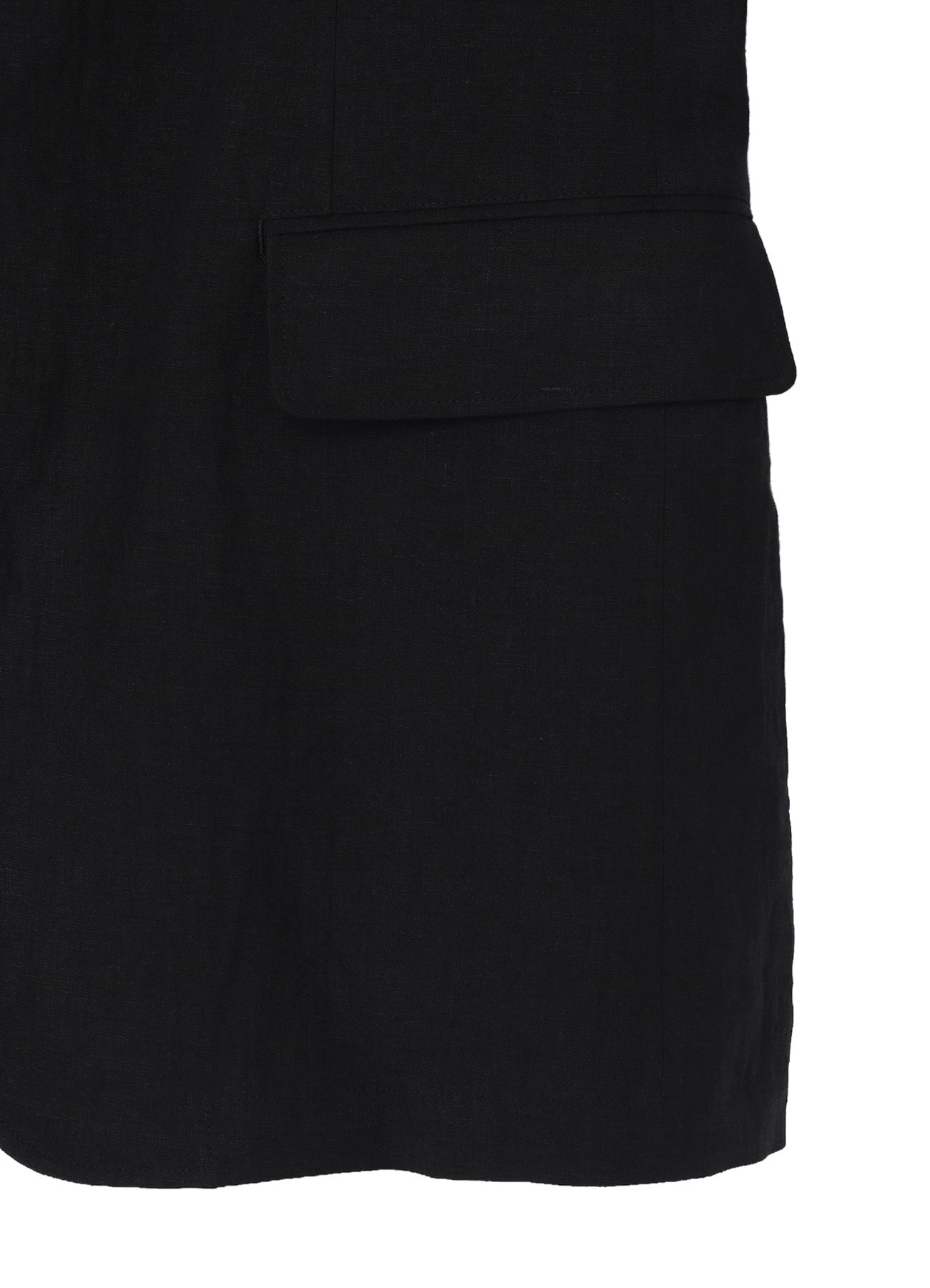 LINEN CLOTH FRONT EDGE 2SNAP BOTTON JACKET