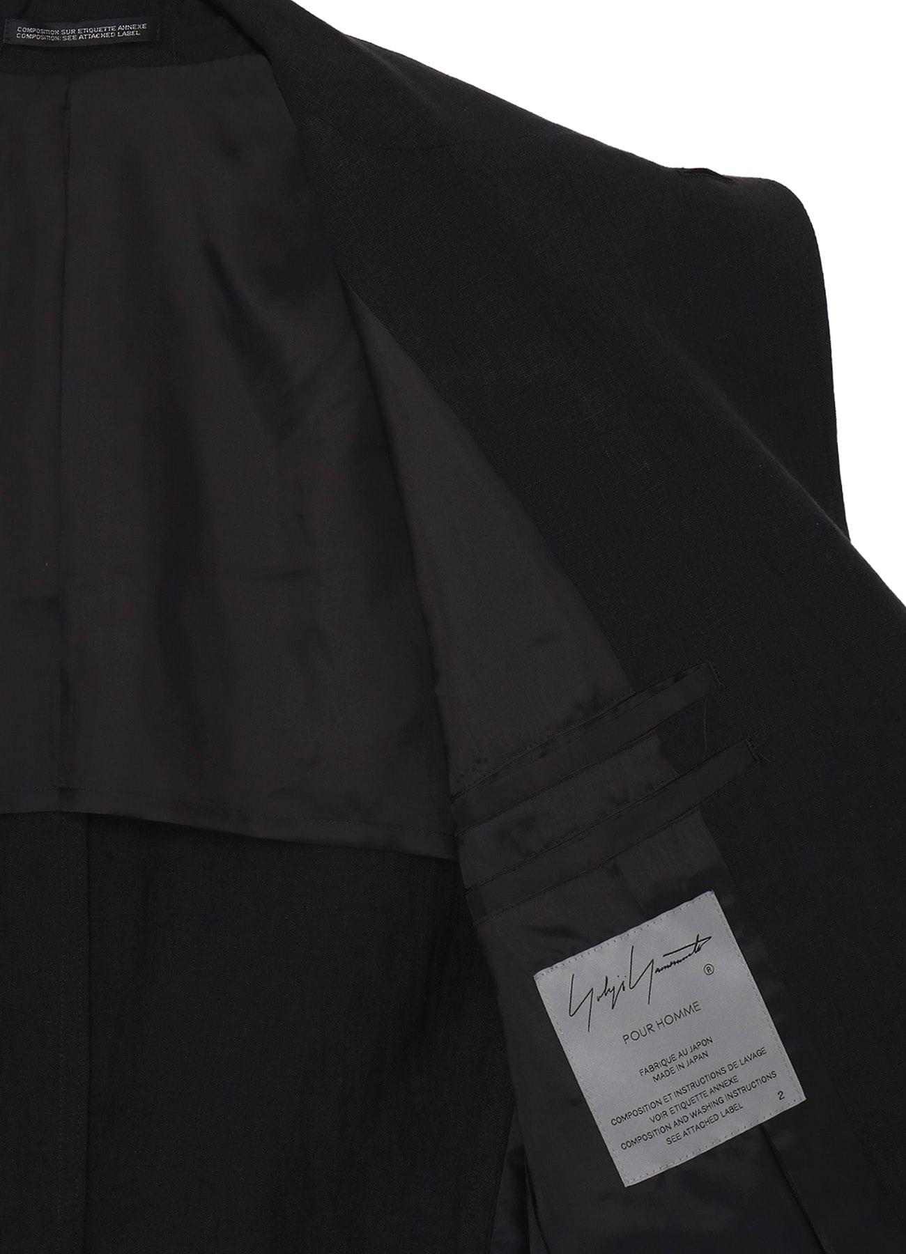 LINEN CLOTH FRONT EDGE 2SNAP BOTTON JACKET