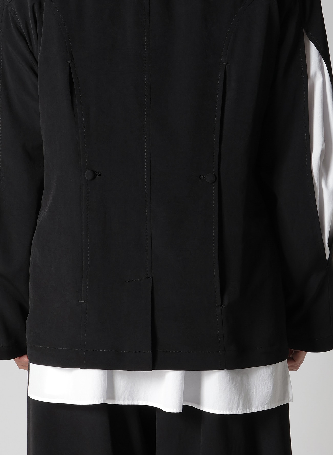 TA TUXEDO FRONT AND BACK OPENED LAPEL JACKET