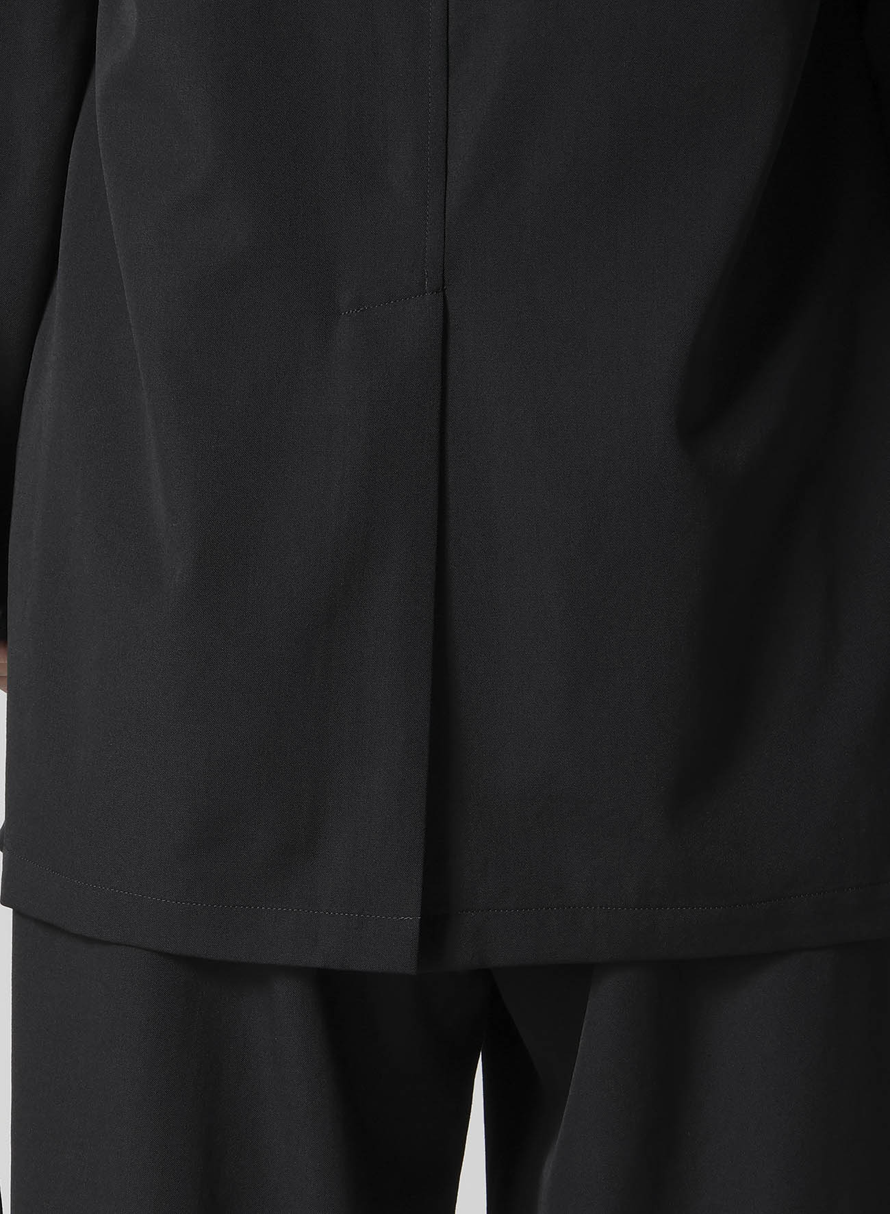 WOOL GABARDINE CHINA BUTTUN SCARF JACKET