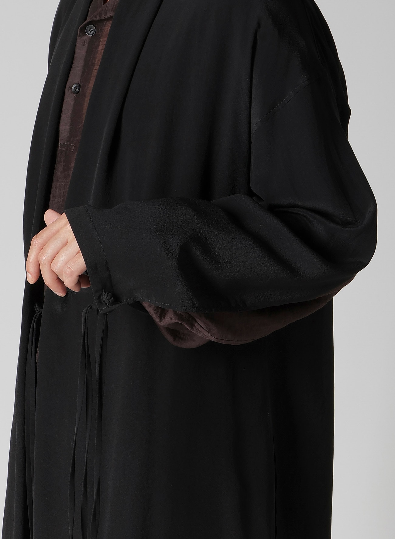 CREPE DE CHINE CHINA BUTTUN SCARF JACKET