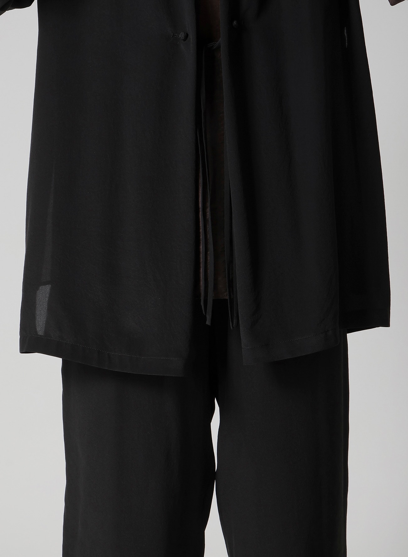 CREPE DE CHINE CHINA BUTTUN SCARF JACKET