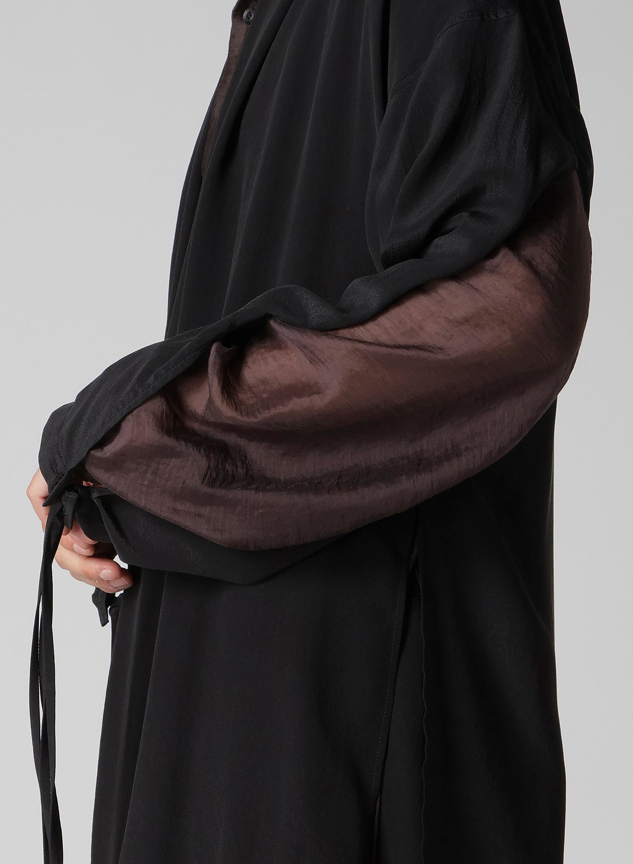 CREPE DE CHINE CHINA BUTTUN SCARF JACKET