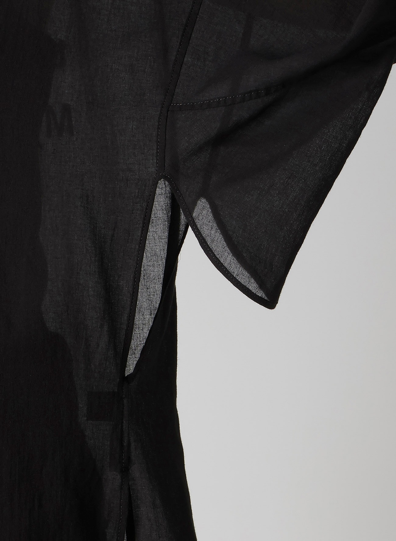 COTTON CIFFON MESSAGE PRINTED SCARF JACKET