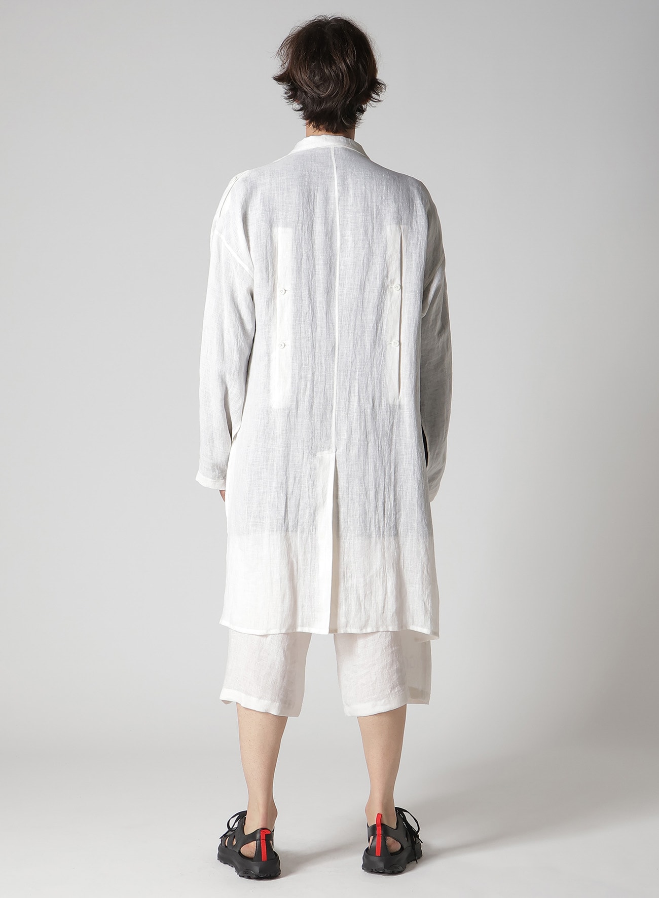 SAKANA MESSAGE PRINTED LONG JACKET