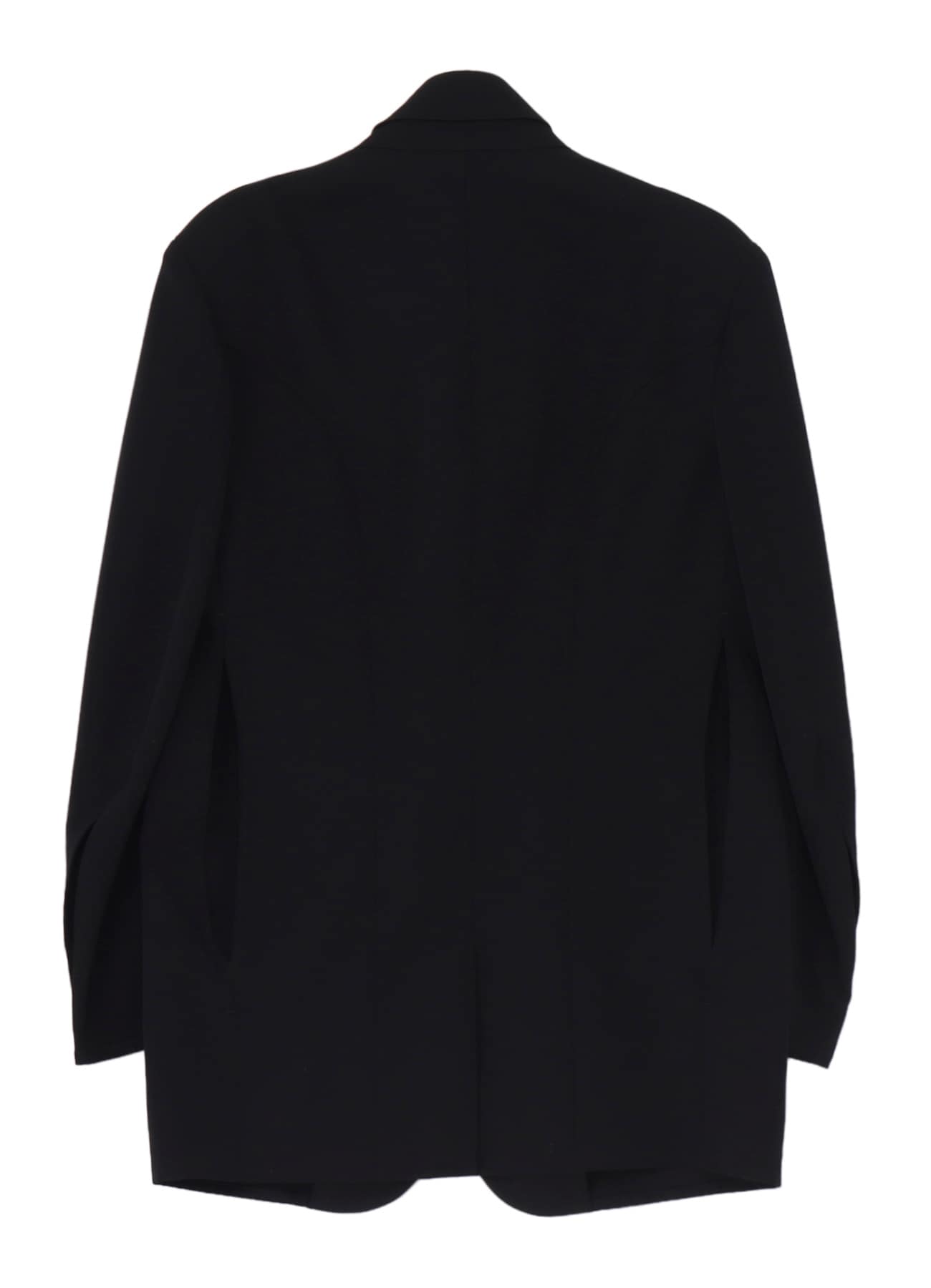WOOL GABARDINE OPENED SLEEVE JACKET