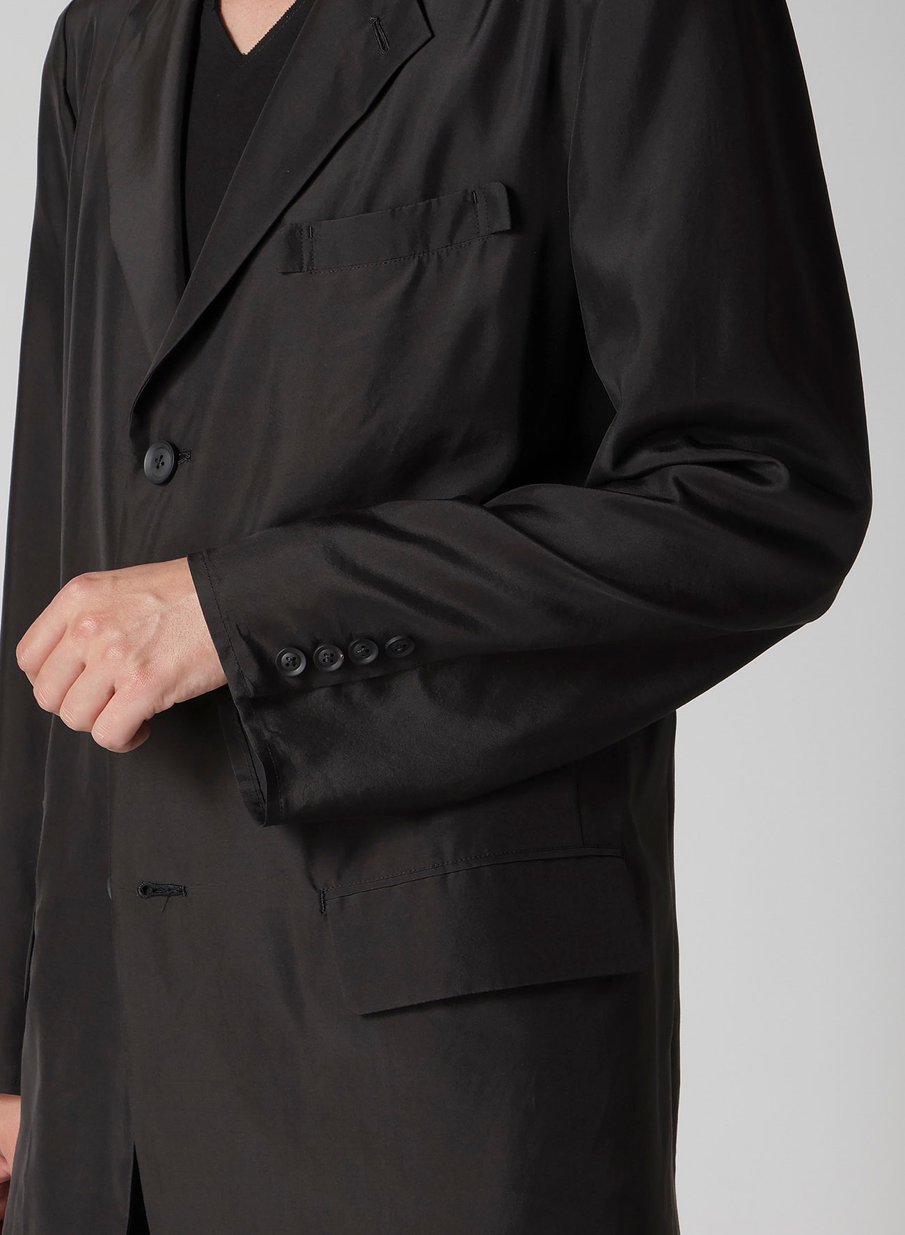 SILK HABUTAE 6 POCKETS SUIT JACKET