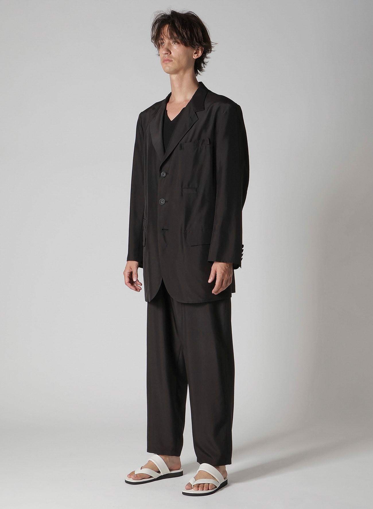 SILK HABUTAE 6 POCKETS SUIT JACKET