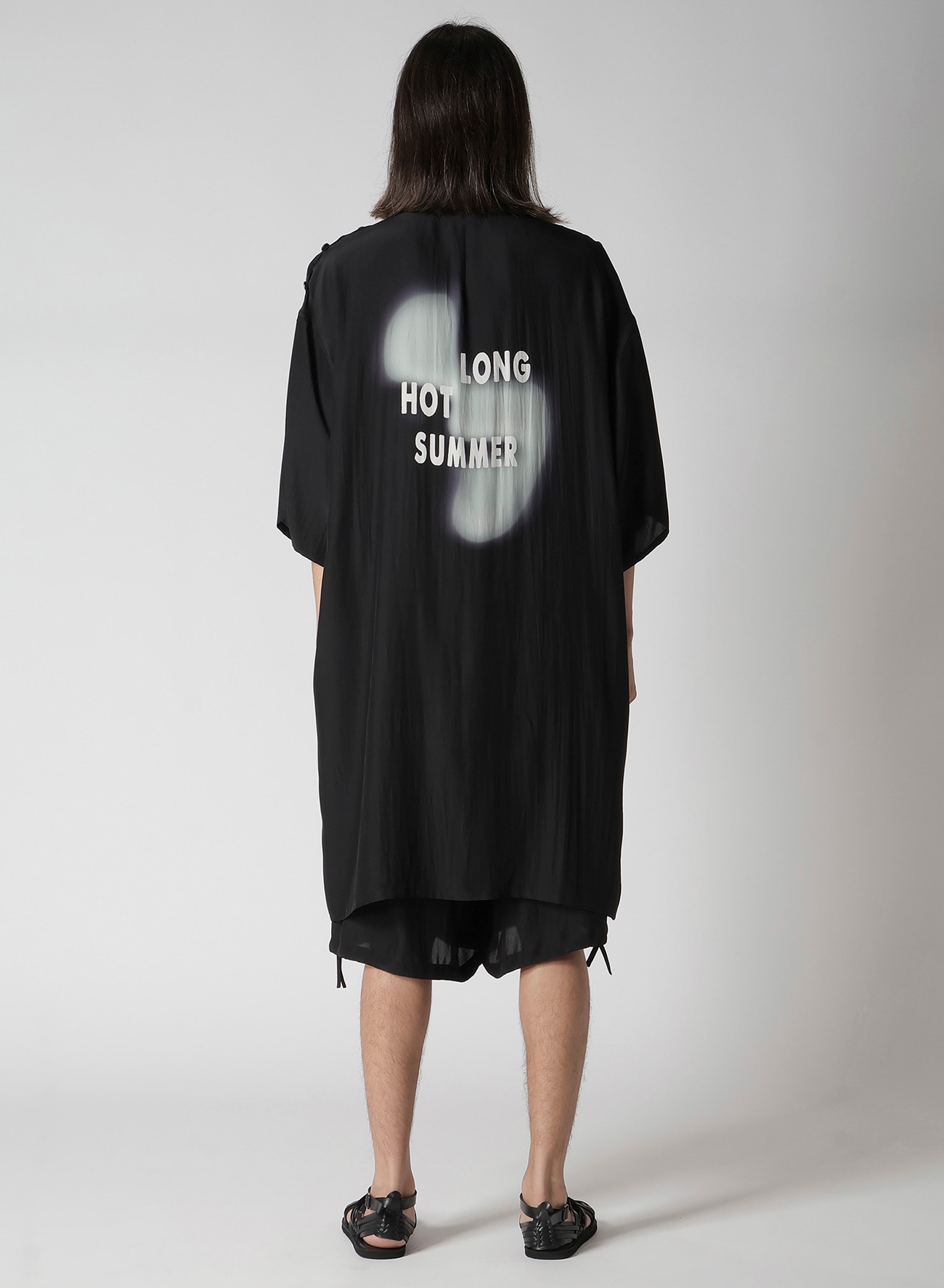 MESSAGE PRINTED SMOKE BUTTON OPENED JACKET