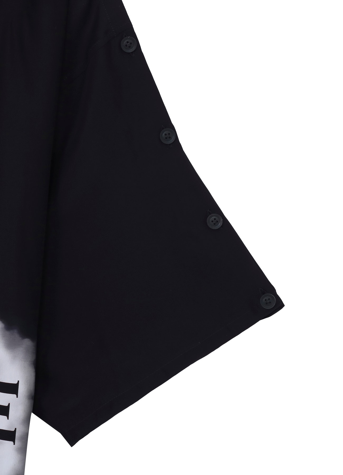 MESSAGE PRINTED SMOKE BUTTON OPENED JACKET