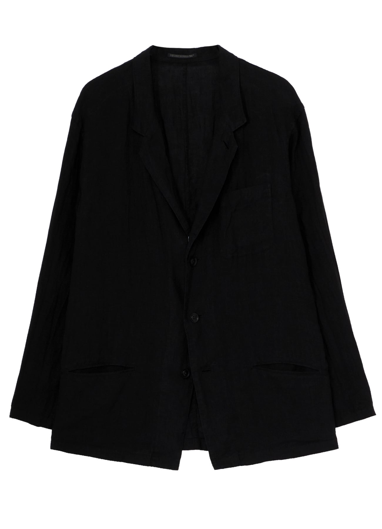 GARMENT-DYED LINEN 3BS SHIRT JACKET