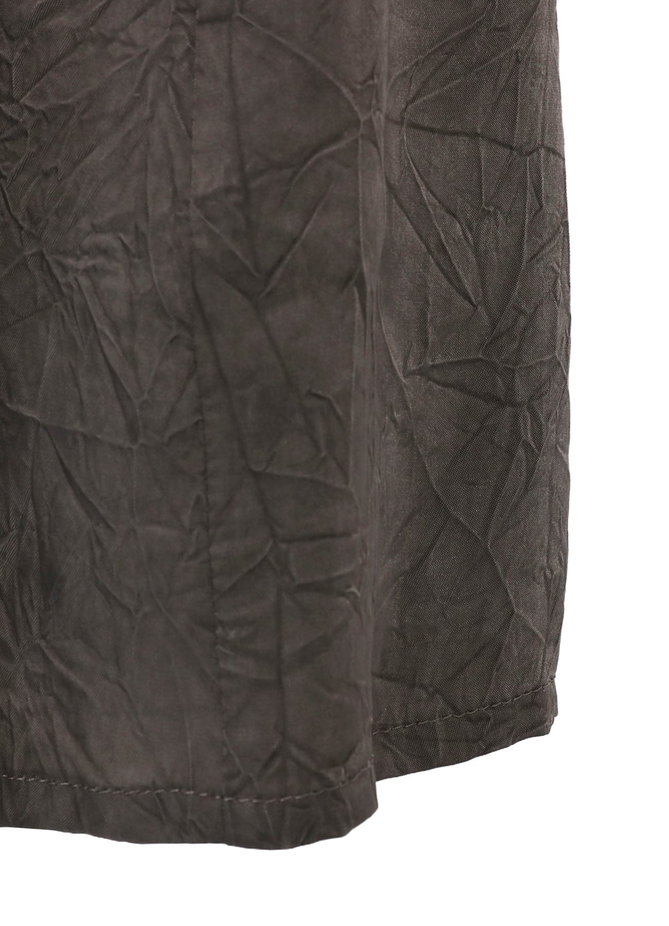 <PIECE UNIQUE/AOYAMA>INK DYED WRINKLE CUPRO MESSAGE DRAPE JACKET