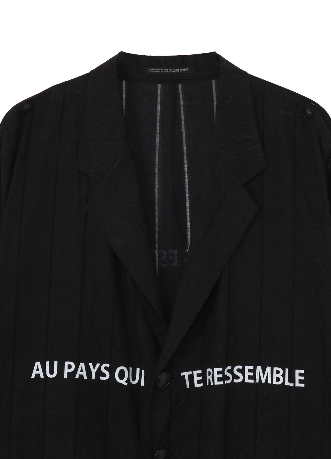 <PIECE UNIQUE/AOYAMA>KHADI ST STRIPE PATTERN JACKET