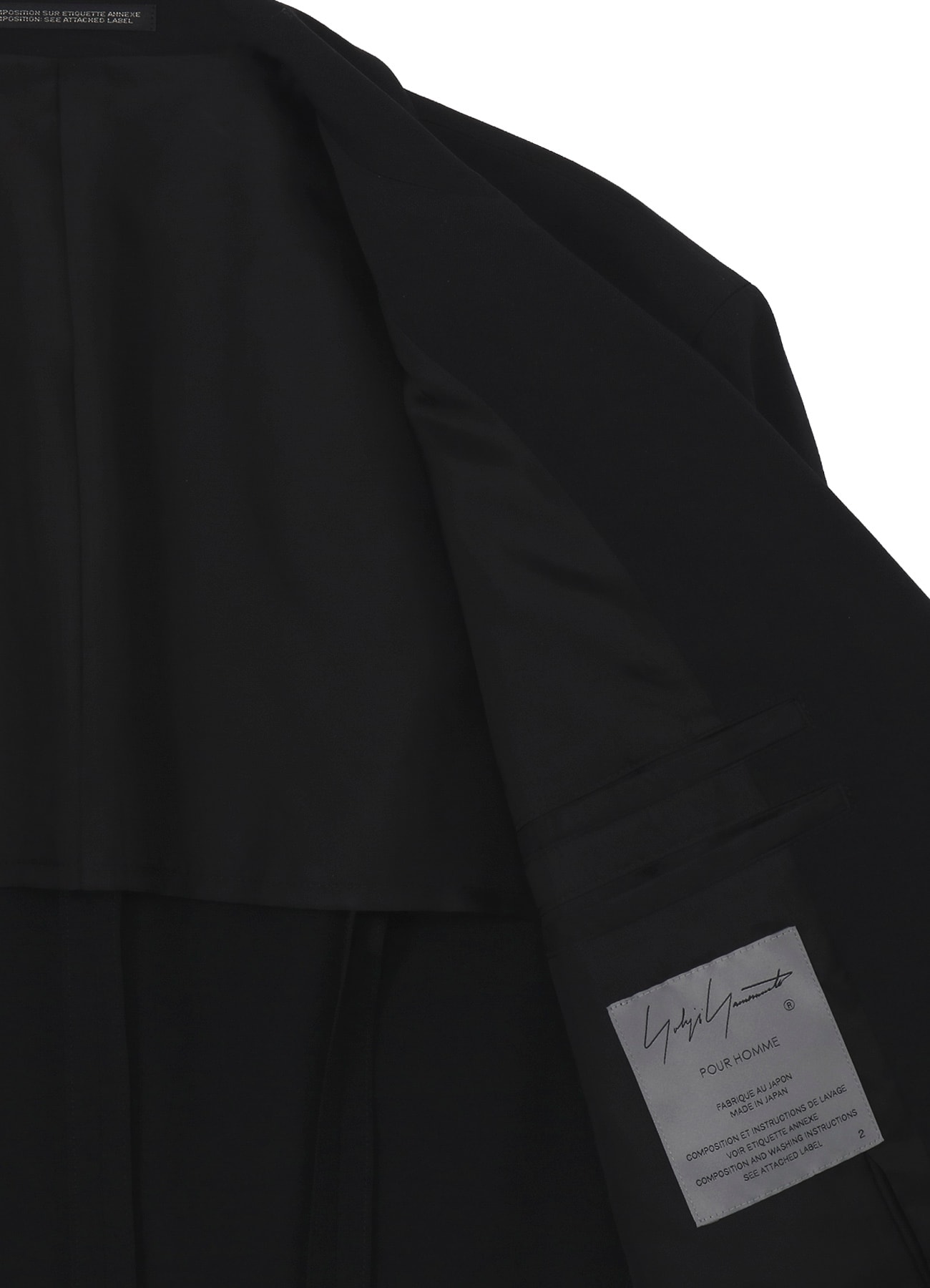 WOOL GABARDINE 3 BUTTON WOOL GABARDINE JACKET