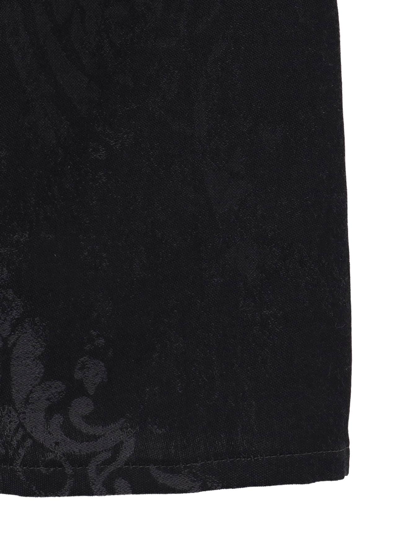 JACQUARD PATTERN SLIT DESIGN JACKET