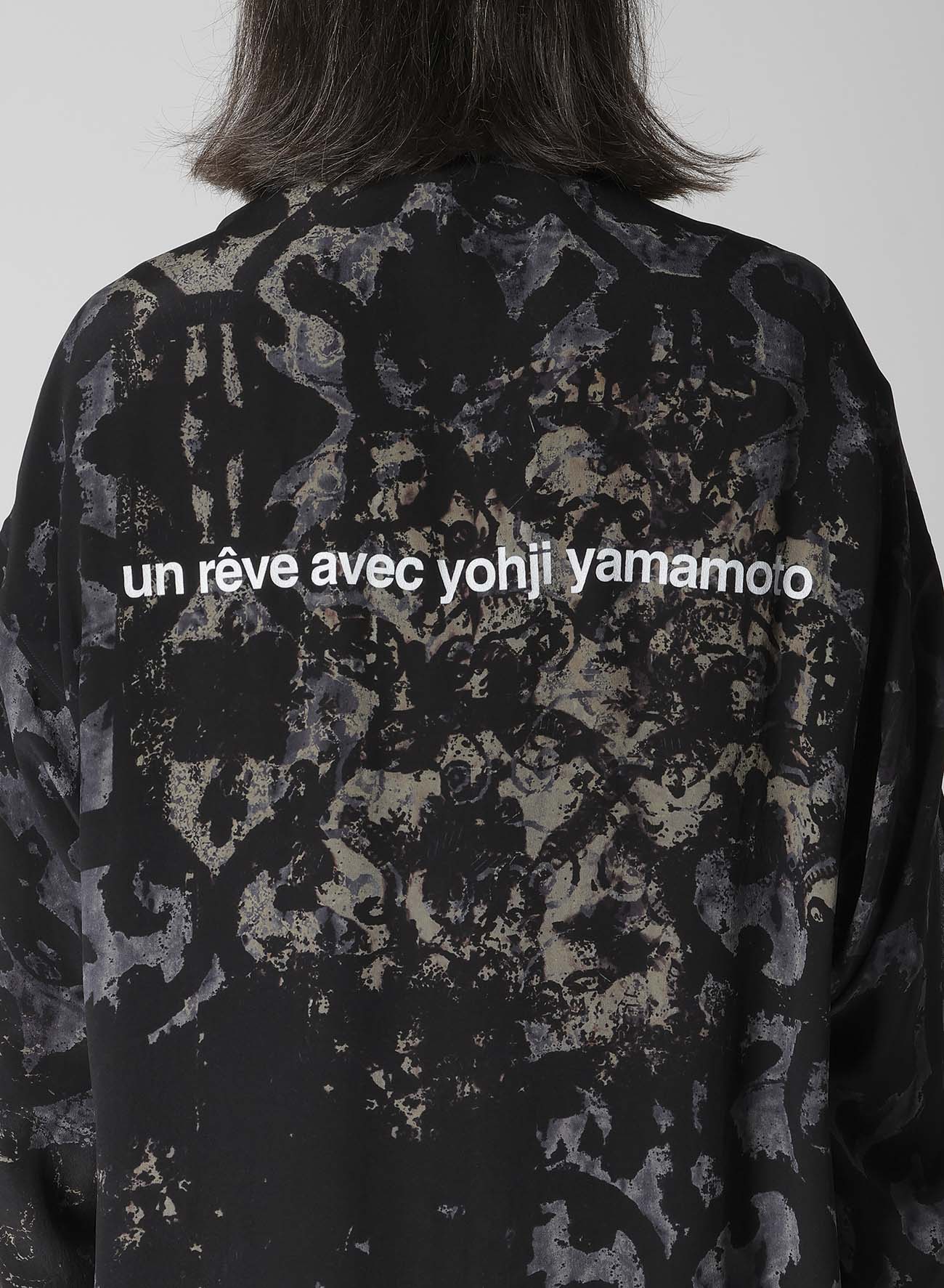 BAROQUE PATTERN COLLARLESS JACKET