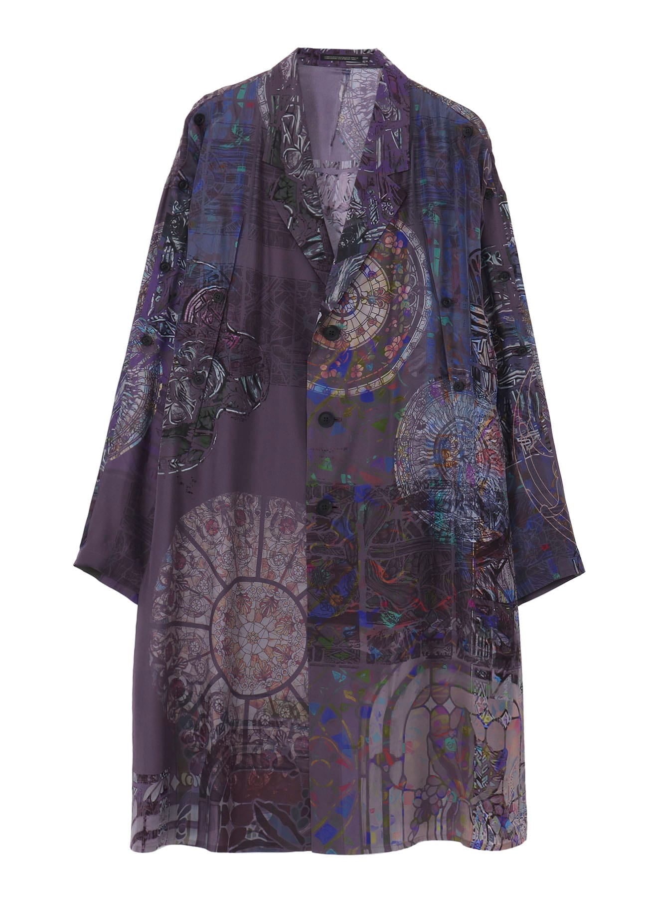 PURPLE STAINED GLASS PRINTED JACKET