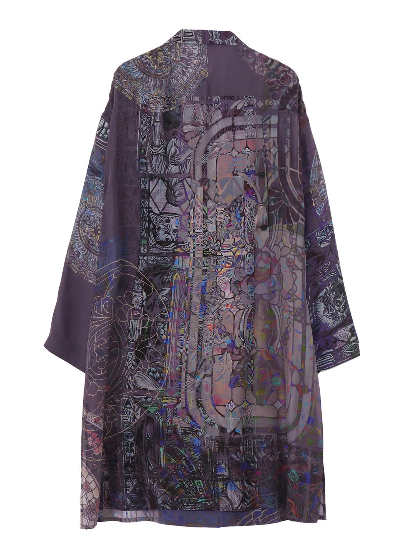 PURPLE STAINED GLASS PRINTED JACKET