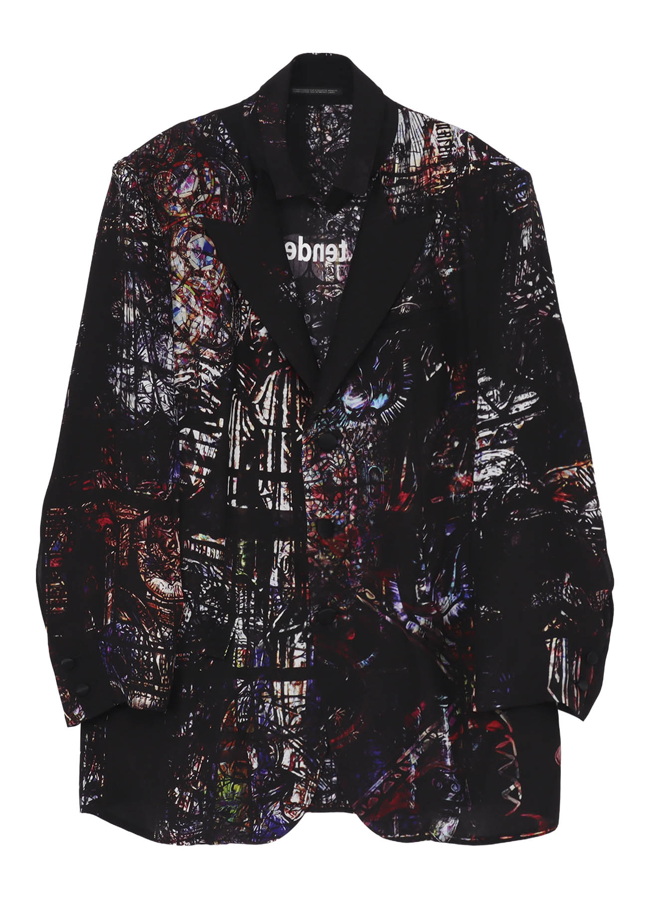 STAINED GLASS PRINTED MESSAGE JACKET