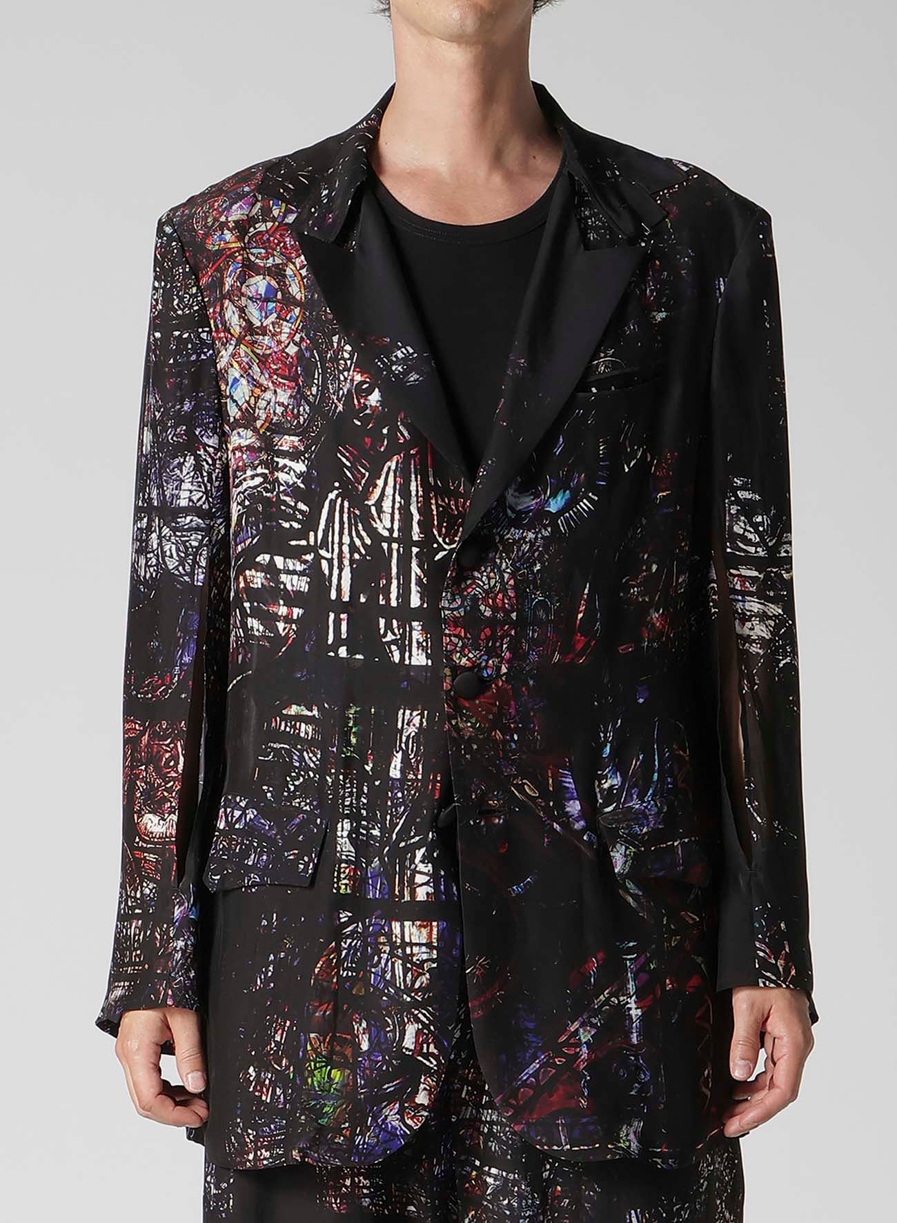 STAINED GLASS PRINTED MESSAGE JACKET