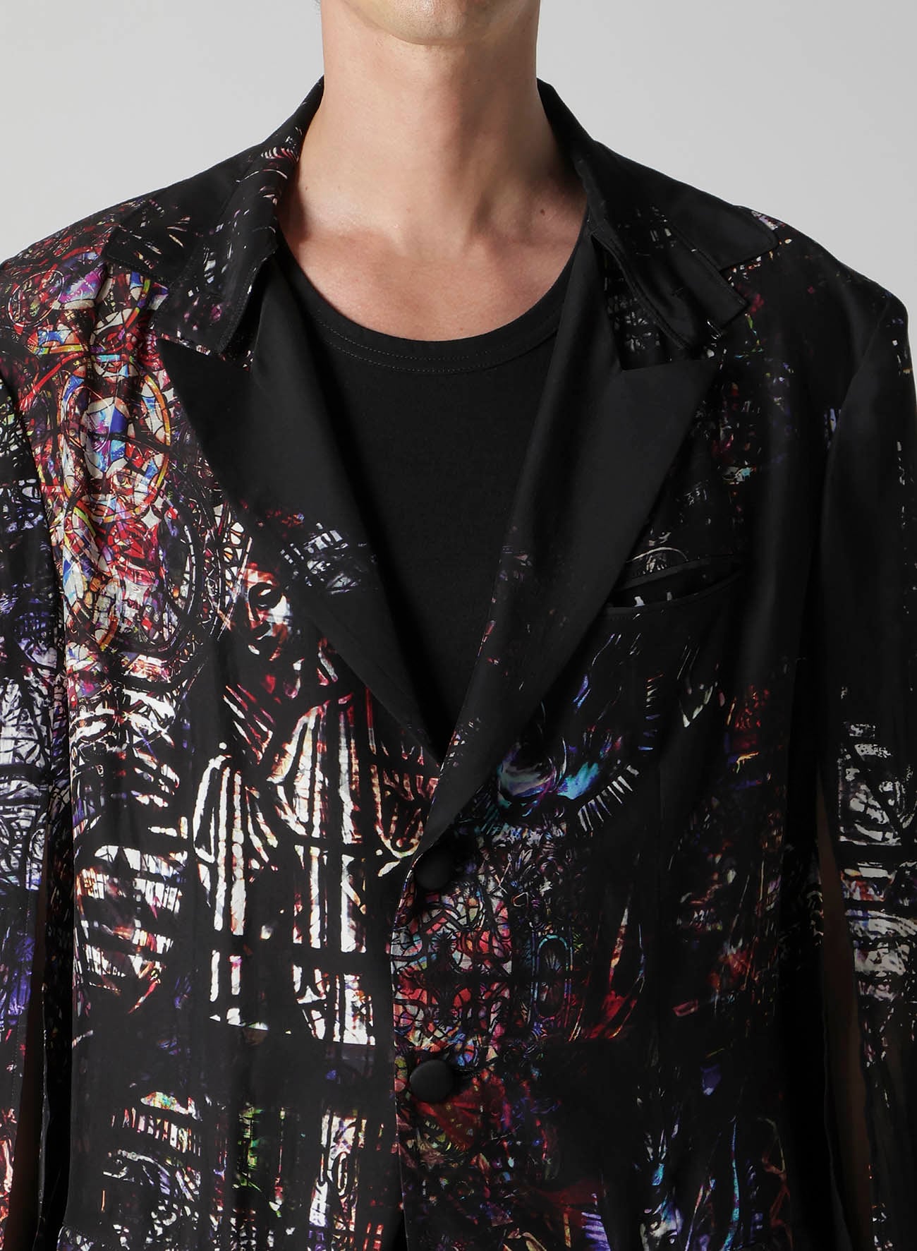 STAINED GLASS PRINTED MESSAGE JACKET