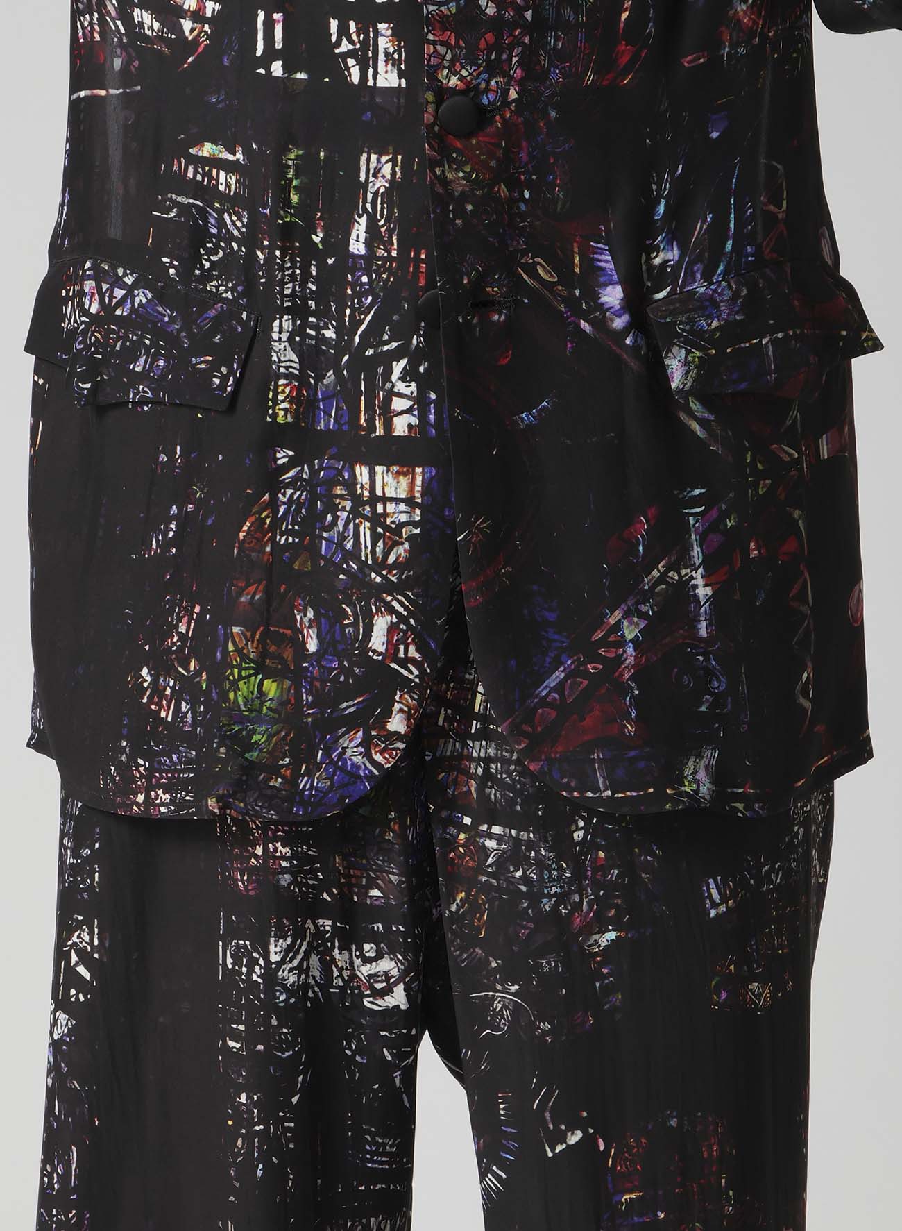 STAINED GLASS PRINTED MESSAGE JACKET