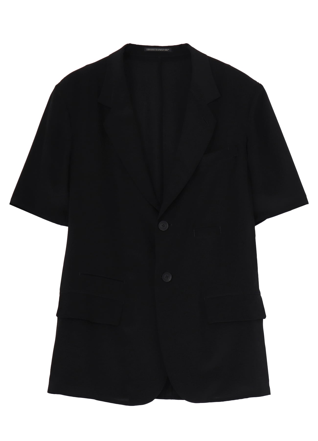 CREPE DE CHINE 6 POCKETS SHORT SLEEVE SUIT JACKET