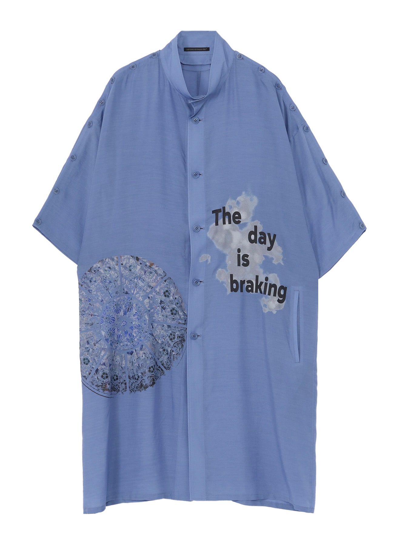 <PIECE UNIQUE/AOYAMA>BLUE PRINTED STAND JACKET