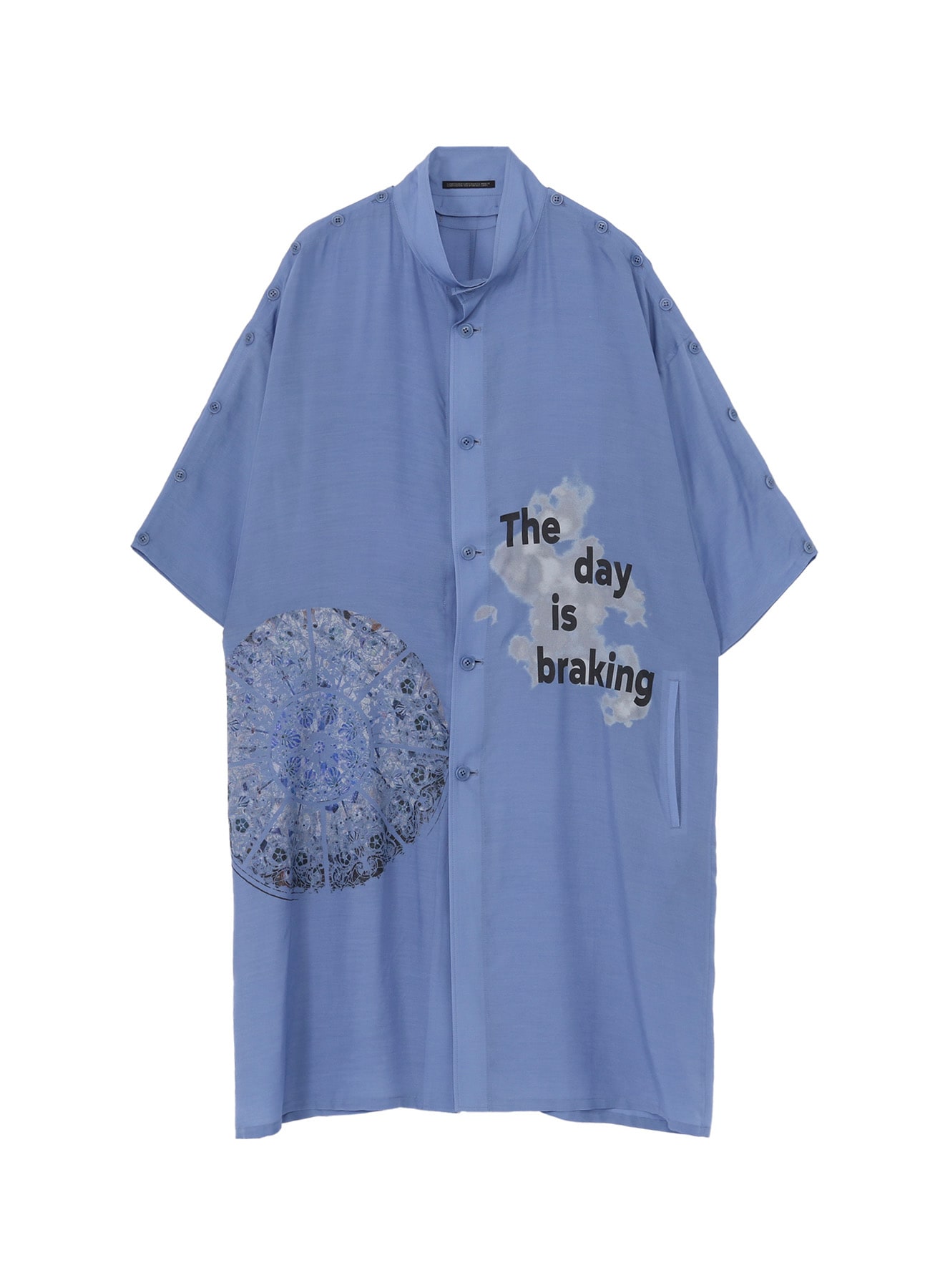 <PIECE UNIQUE/AOYAMA>BLUE PRINTED STAND JACKET