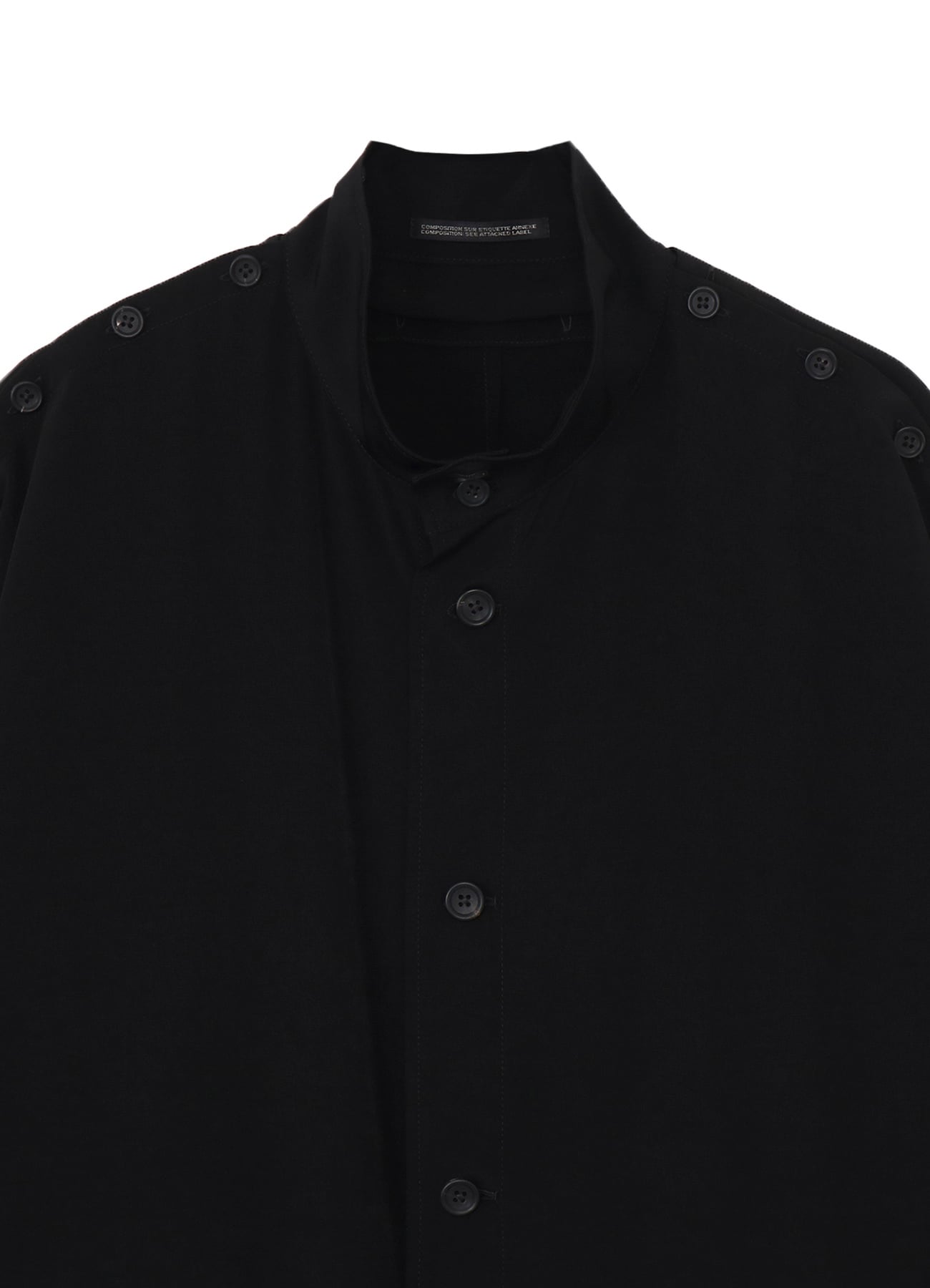 TA TUXEDO BUTTON STAND LONG SLEEVE JACKET