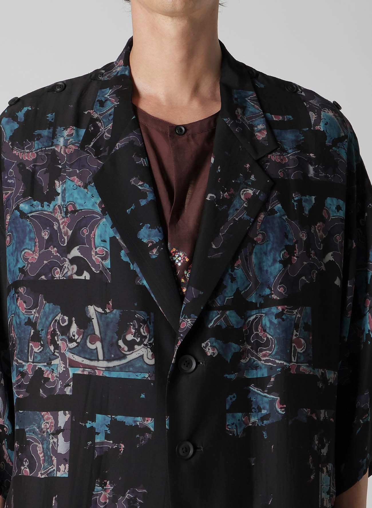 POTTERY PRINTED BUTTON OPENED JACKET