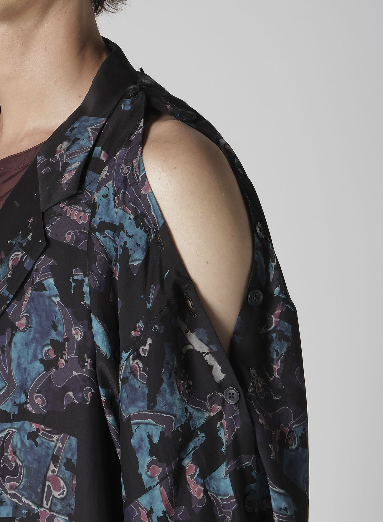 POTTERY PRINTED BUTTON OPENED JACKET