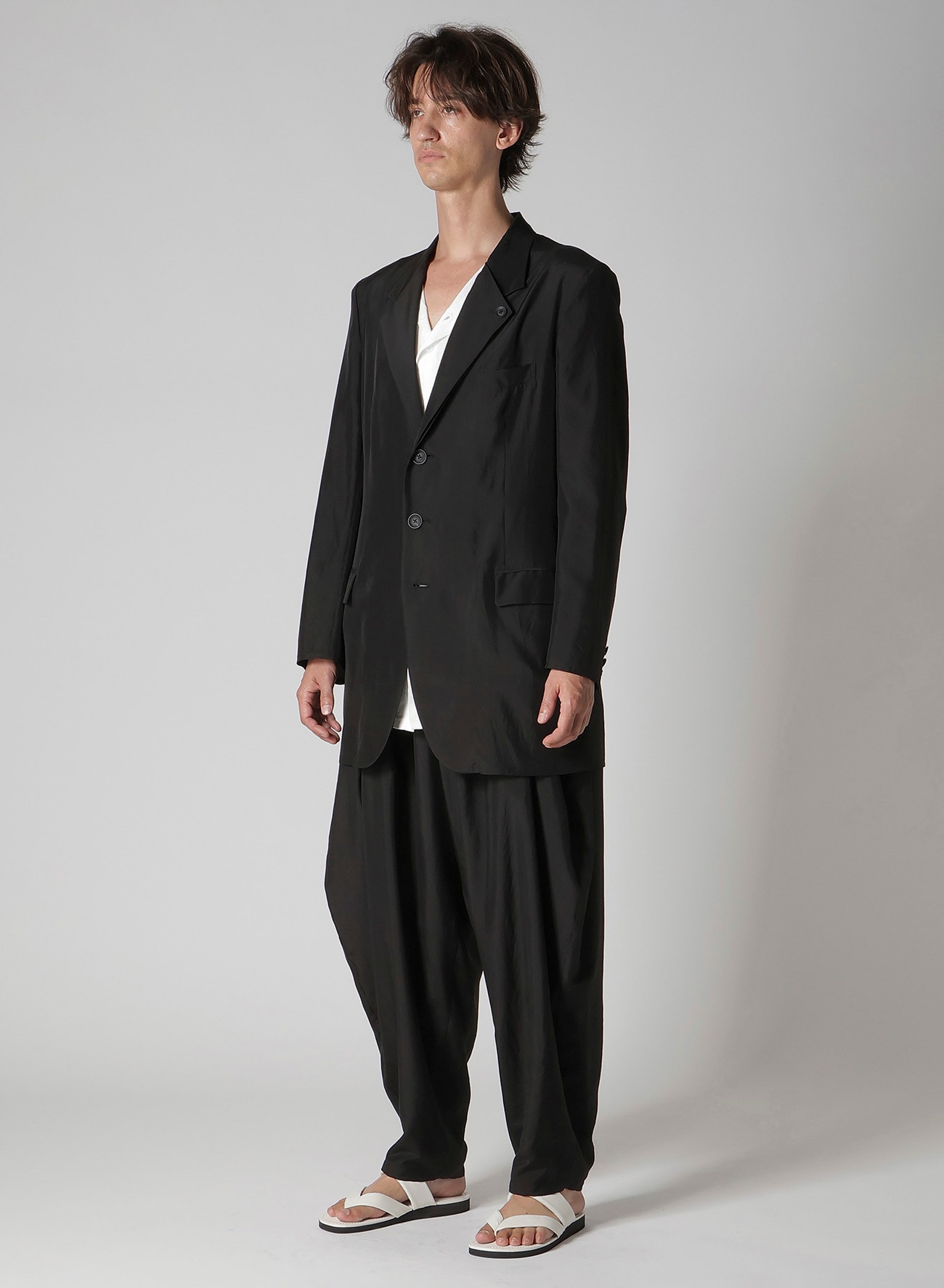 SILK HABUTAE DOUBLE LAPEL JACKET