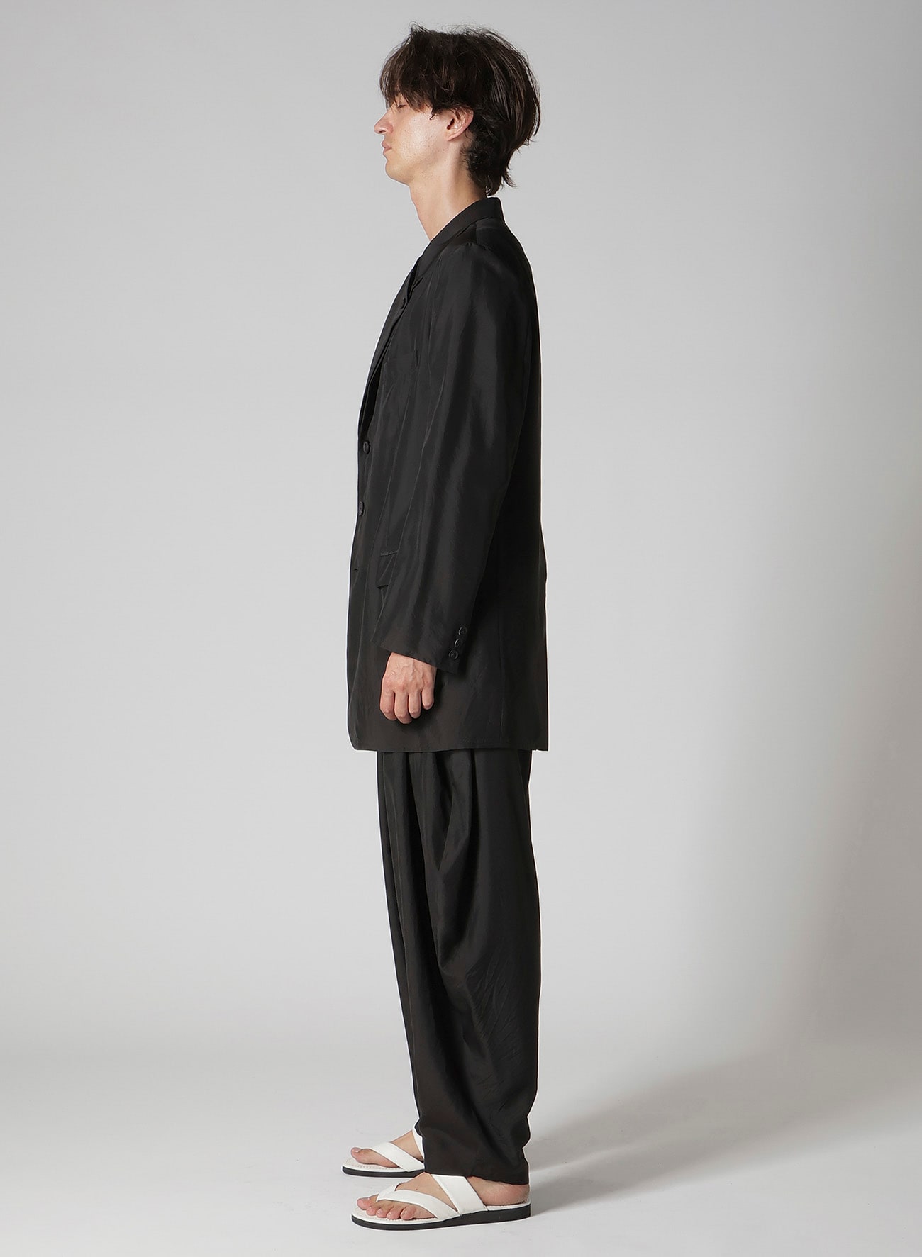 SILK HABUTAE DOUBLE LAPEL JACKET