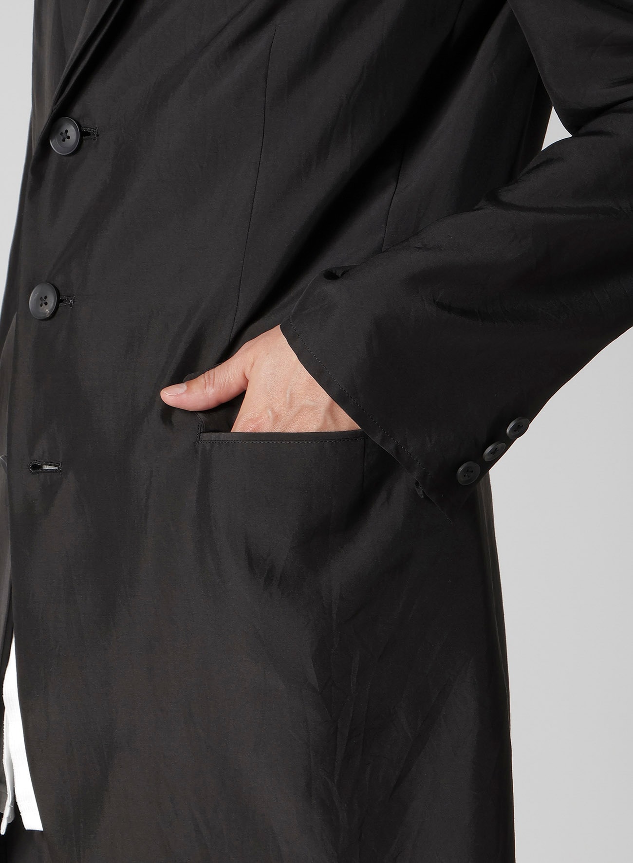 SILK HABUTAE DOUBLE LAPEL JACKET