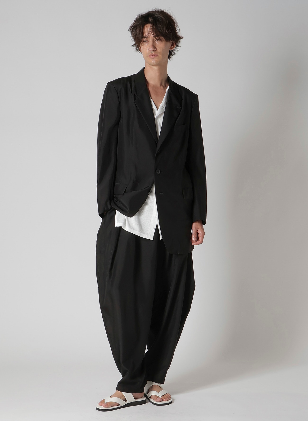 SILK HABUTAE DOUBLE LAPEL JACKET