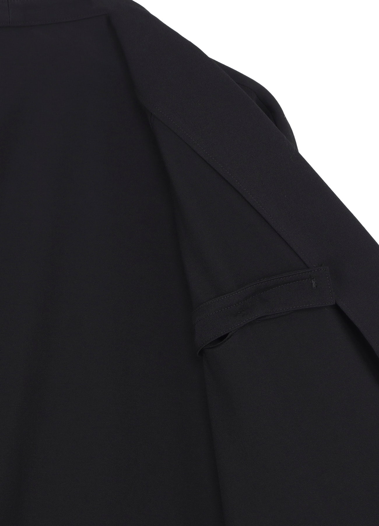 WOOL GABARDINE GUESSETED COLLAR JACKET