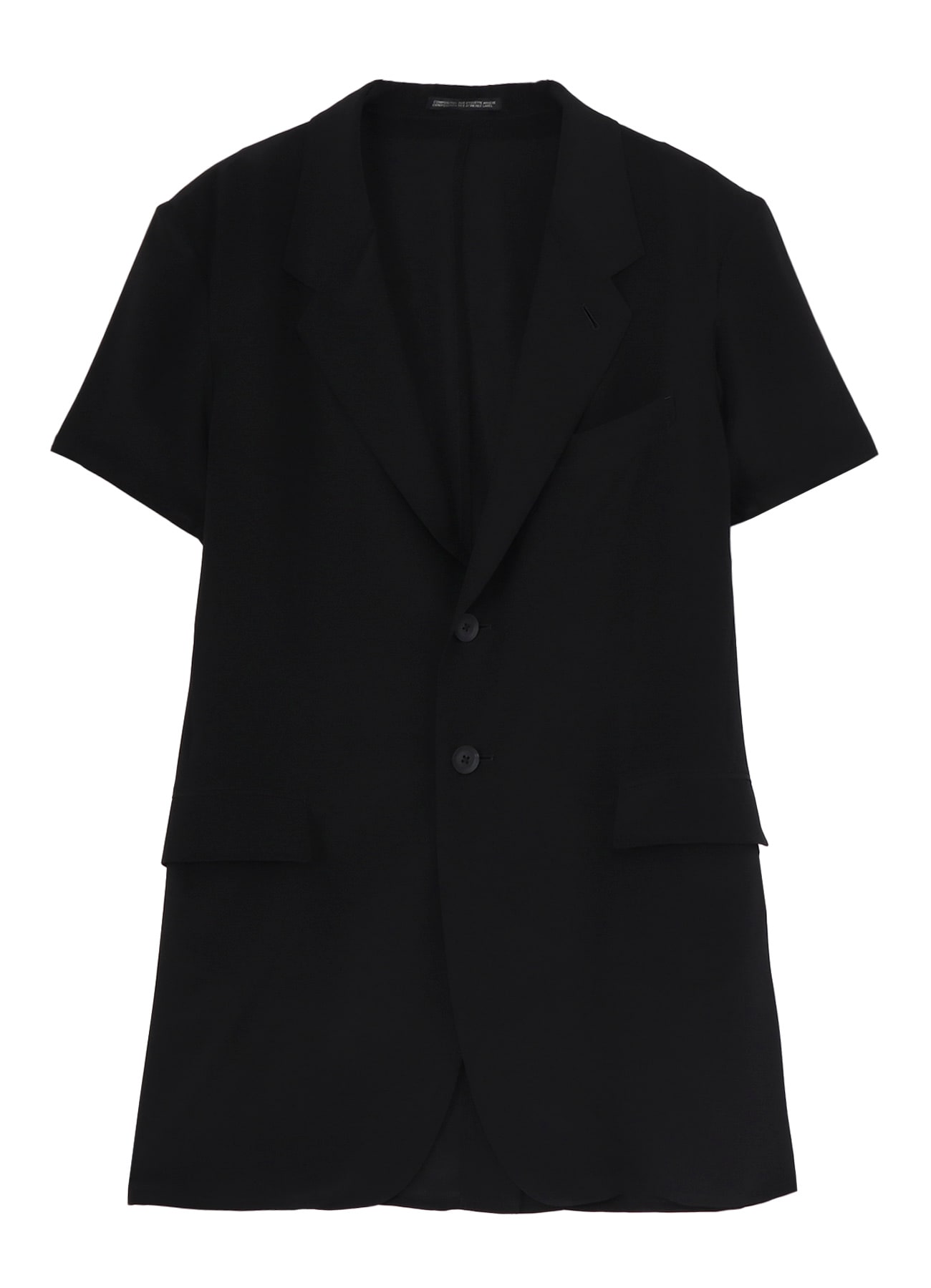 CREPE DE CHINE SHORT SLEEVE 2 BUTTONS JACKET