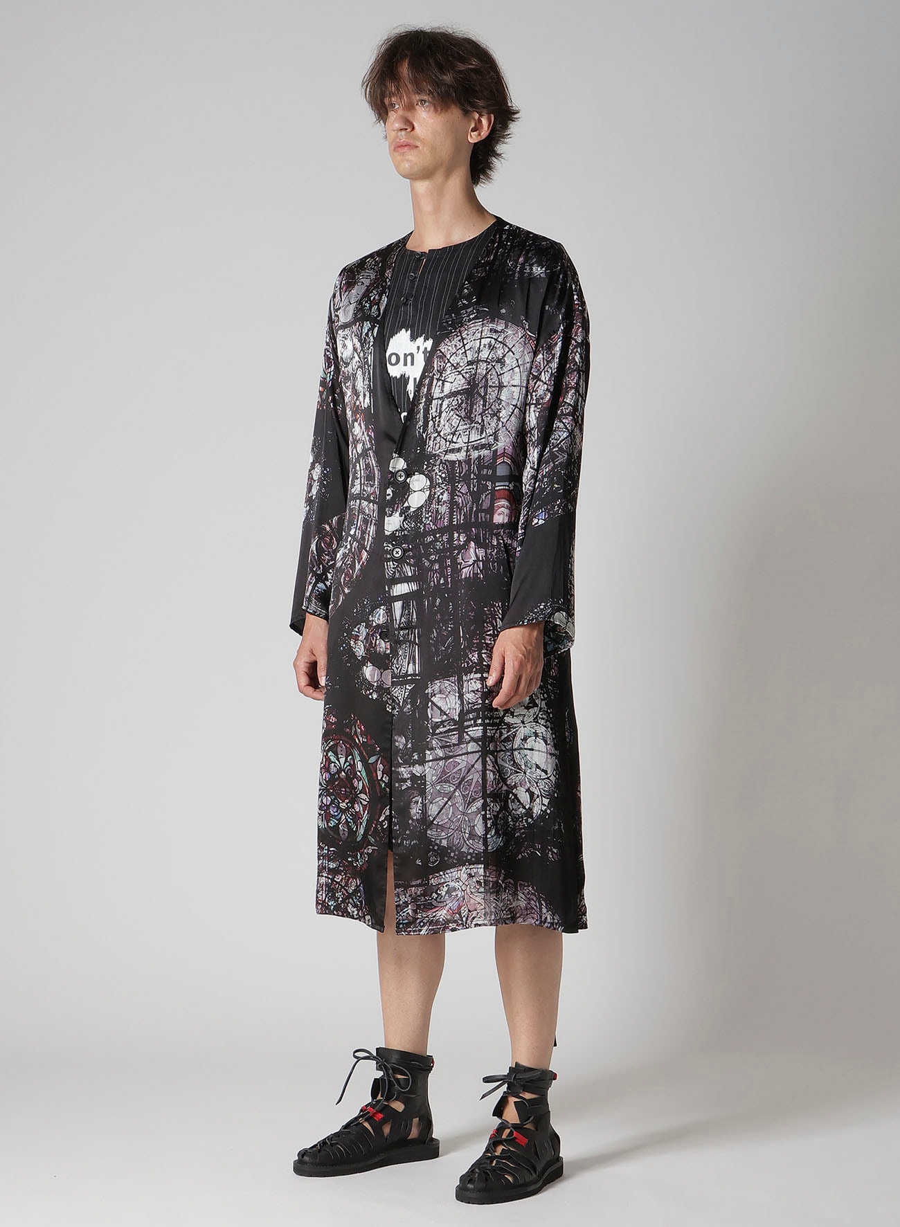 INK / LINING MESSAGE PRINTED GOWN