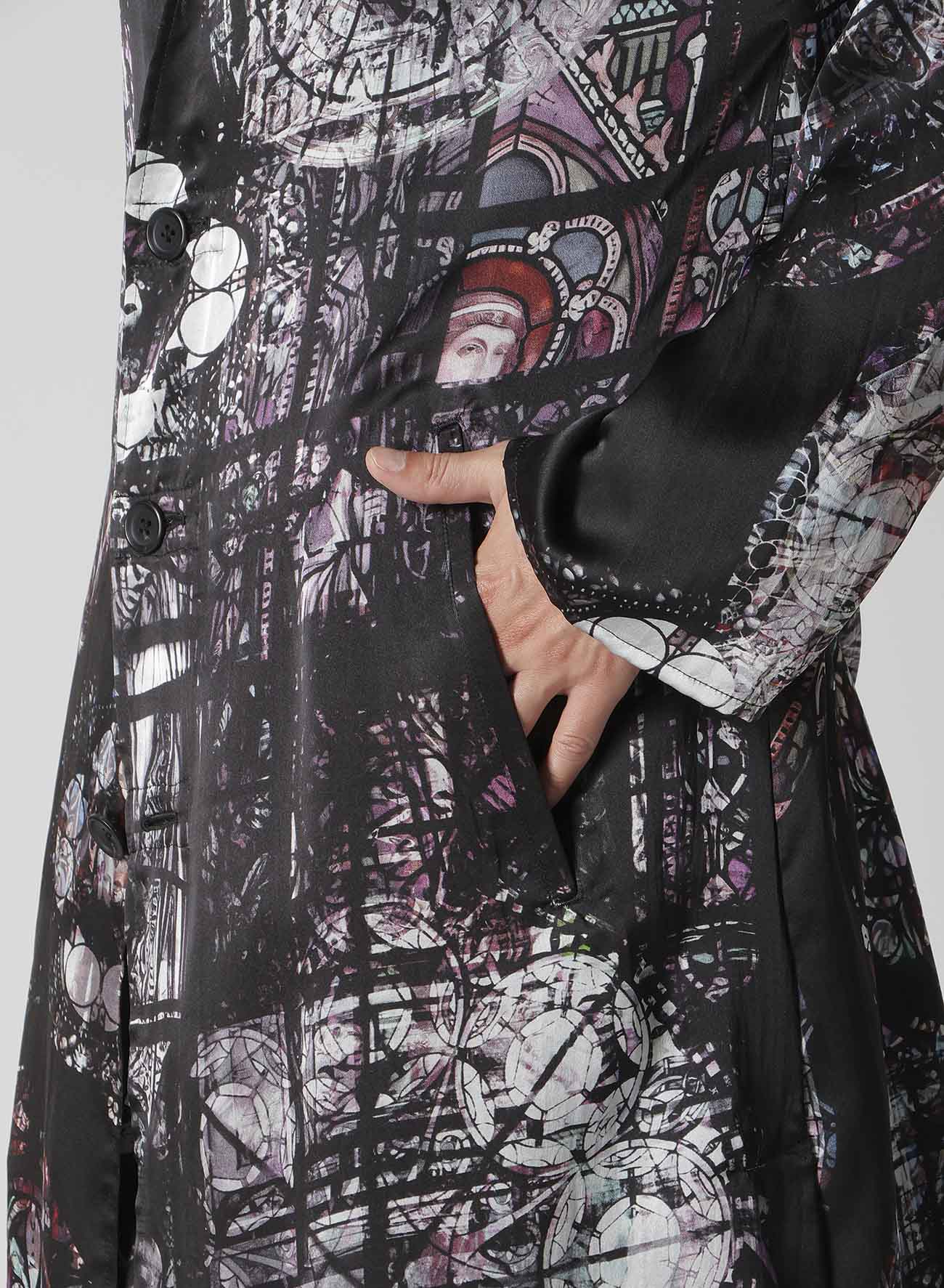 INK / LINING MESSAGE PRINTED GOWN