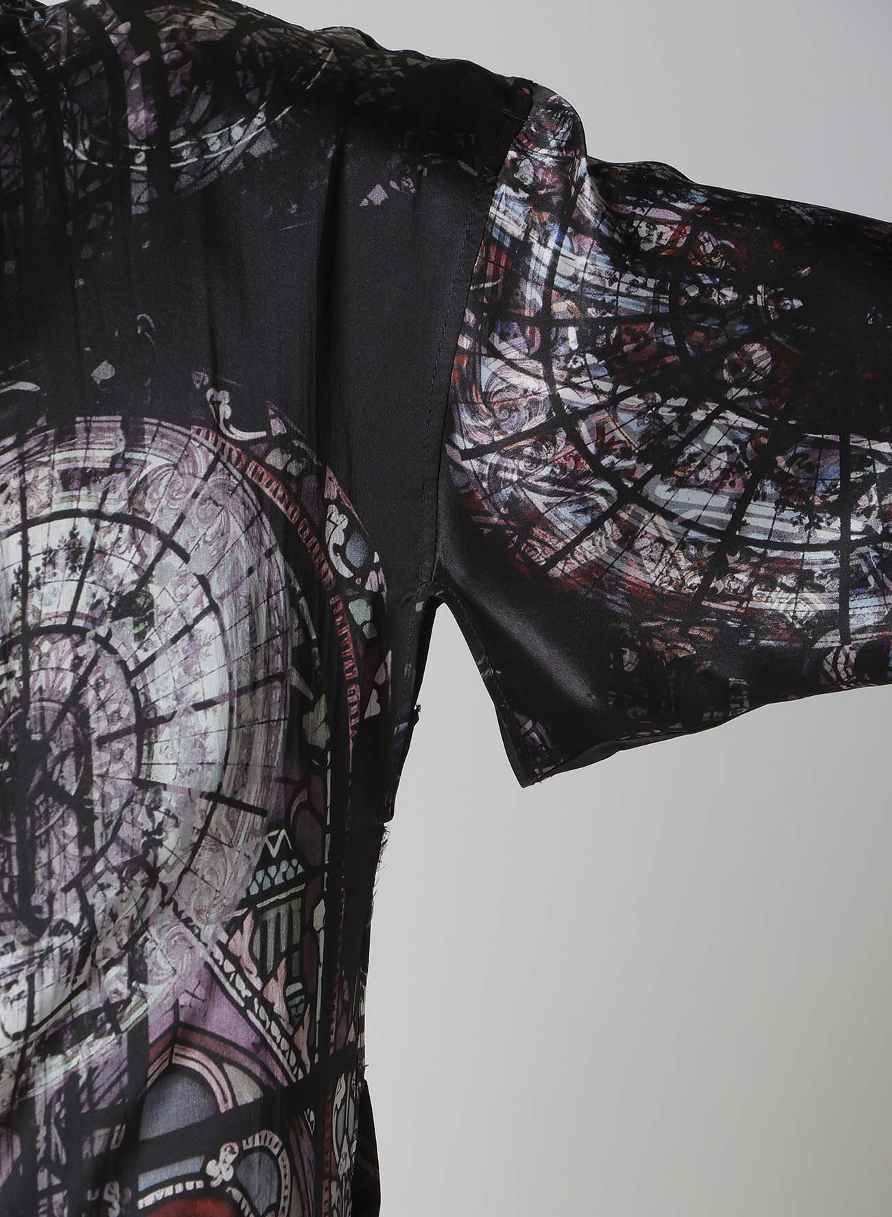 INK / LINING MESSAGE PRINTED GOWN