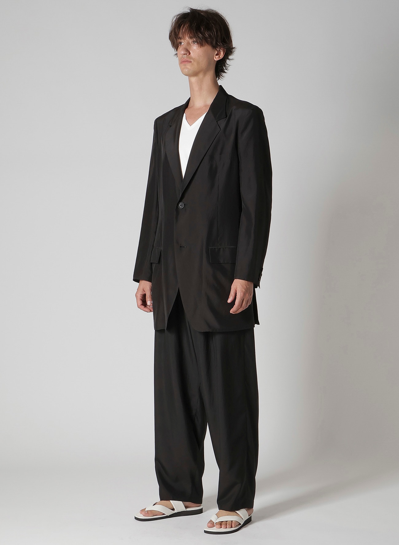 SILK HABUTAE 2 BUTTONS JACKET