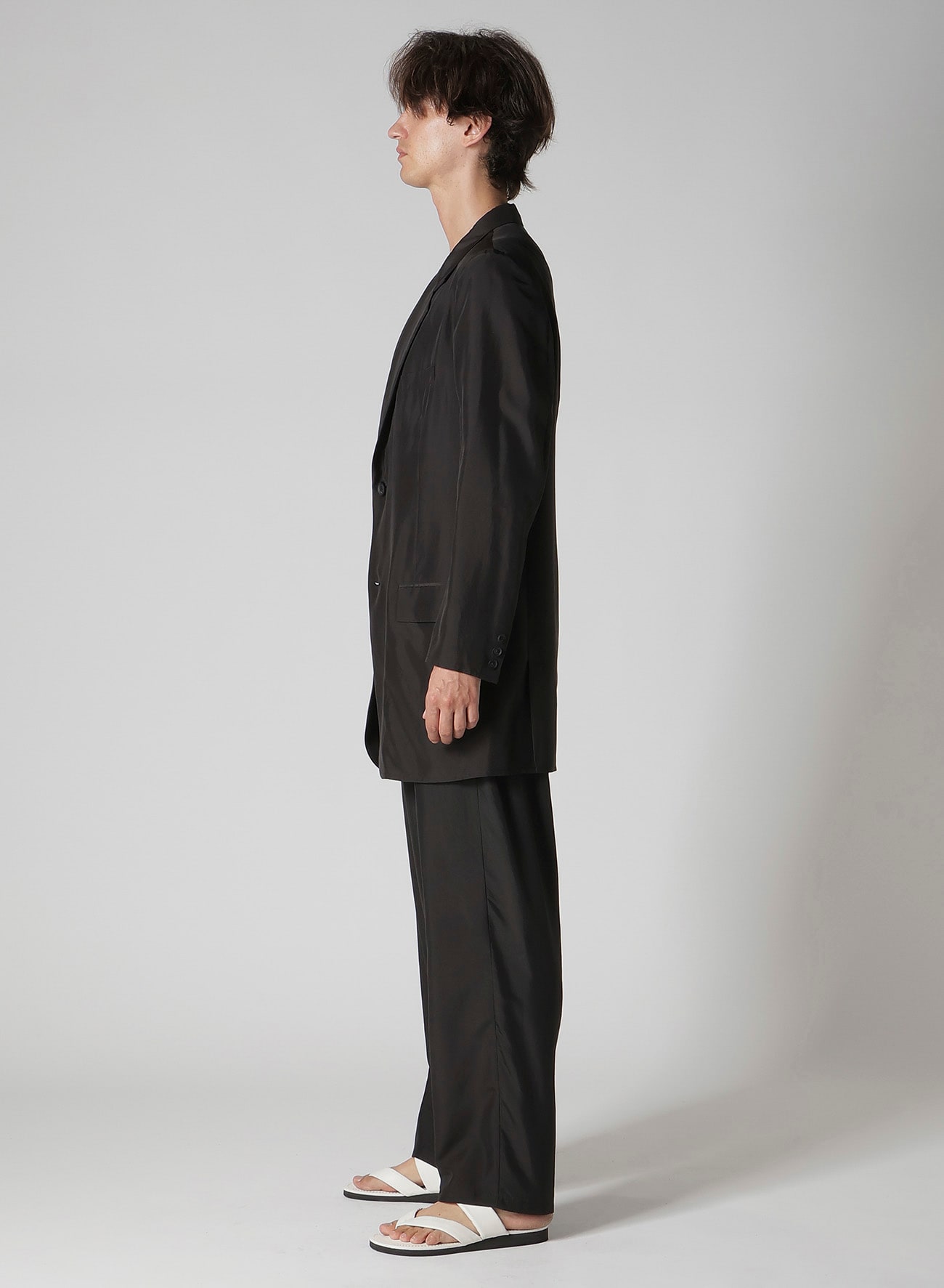 SILK HABUTAE 2 BUTTONS JACKET