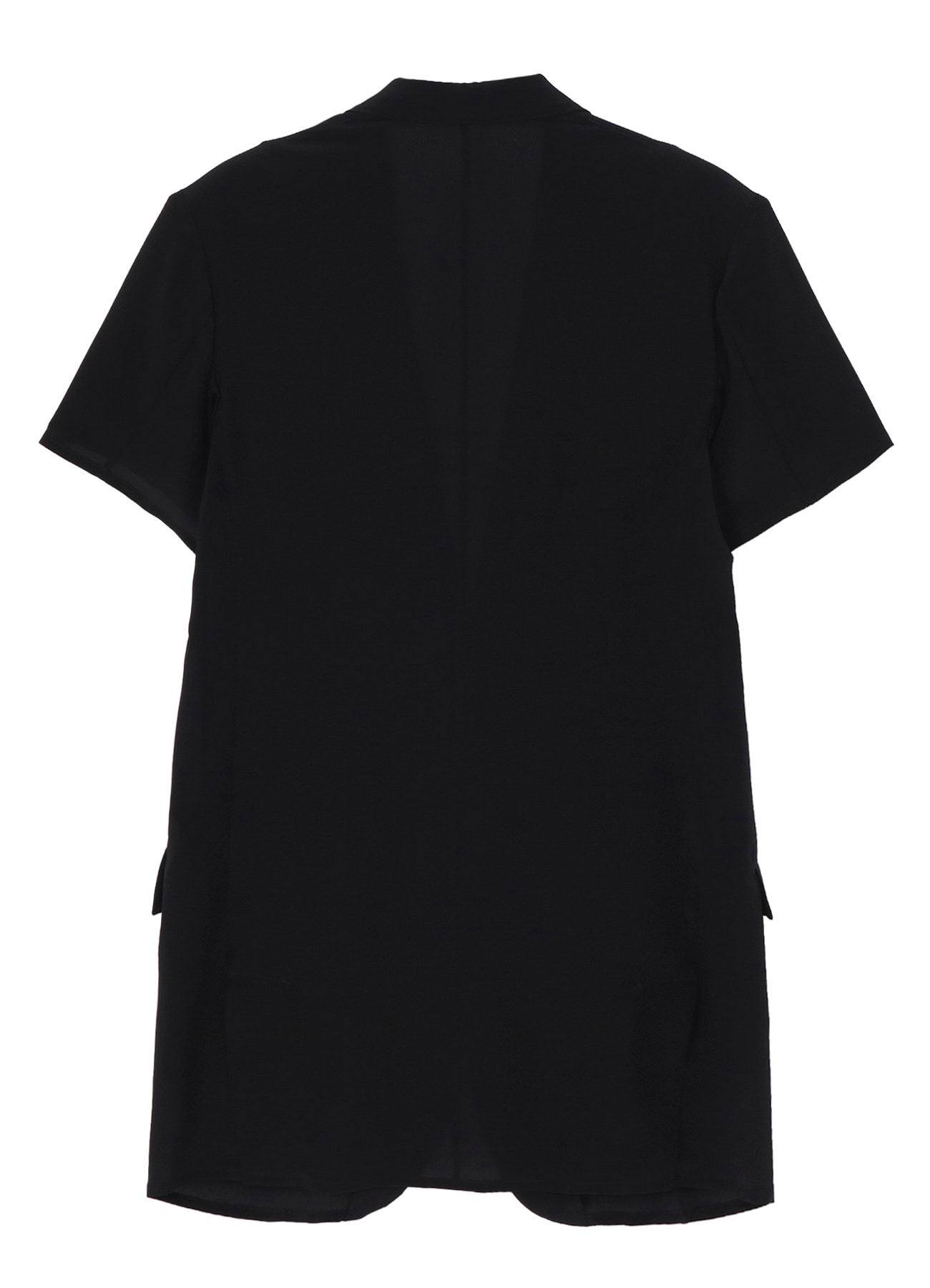 CREPE DE CHINE 2 BUTTONS SHORT SLEEVE JACKET