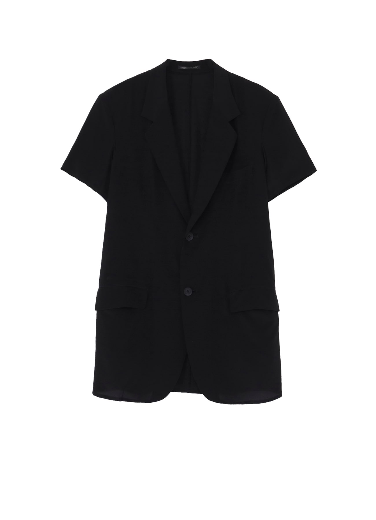 CREPE DE CHINE 2 BUTTONS SHORT SLEEVE JACKET