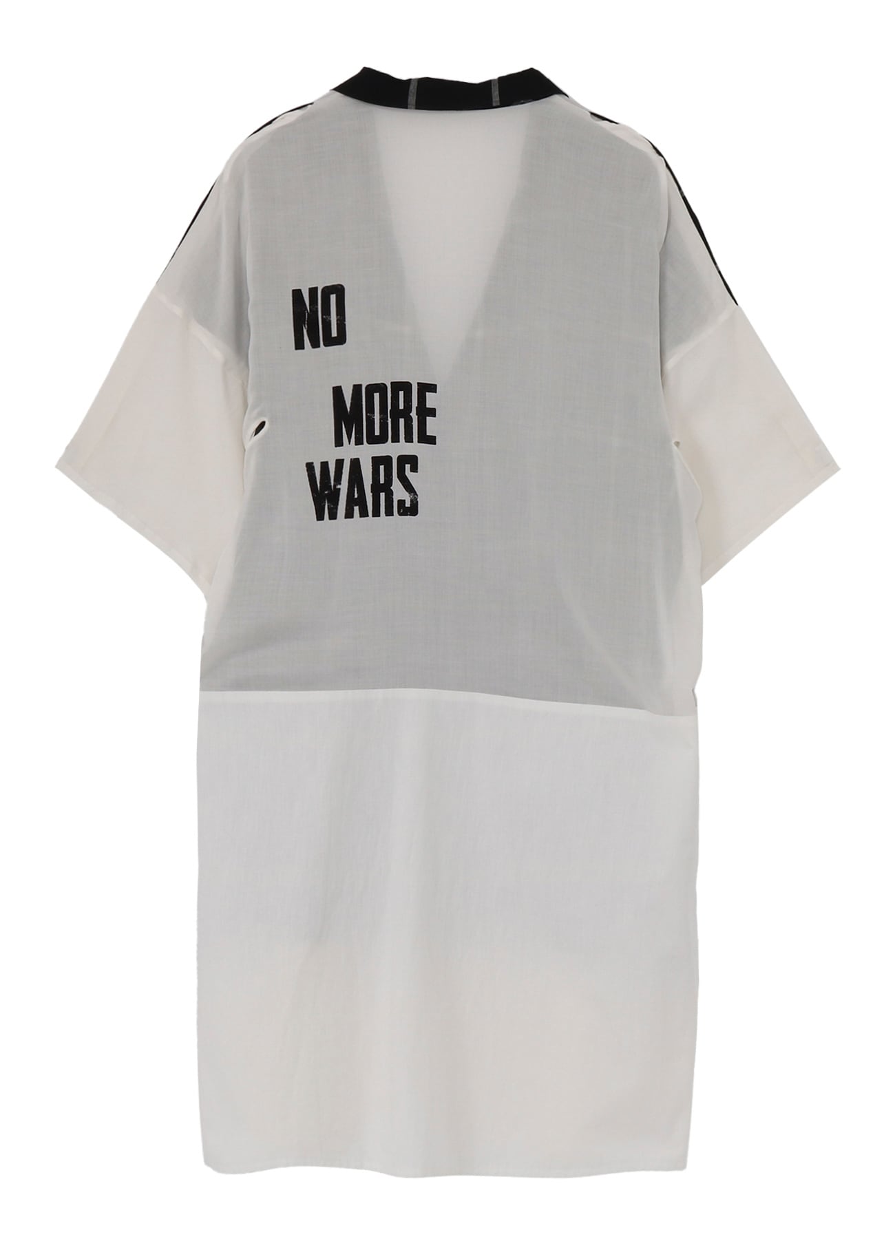 MESSAGE PRINTED PANELED COLLAR  JACKET