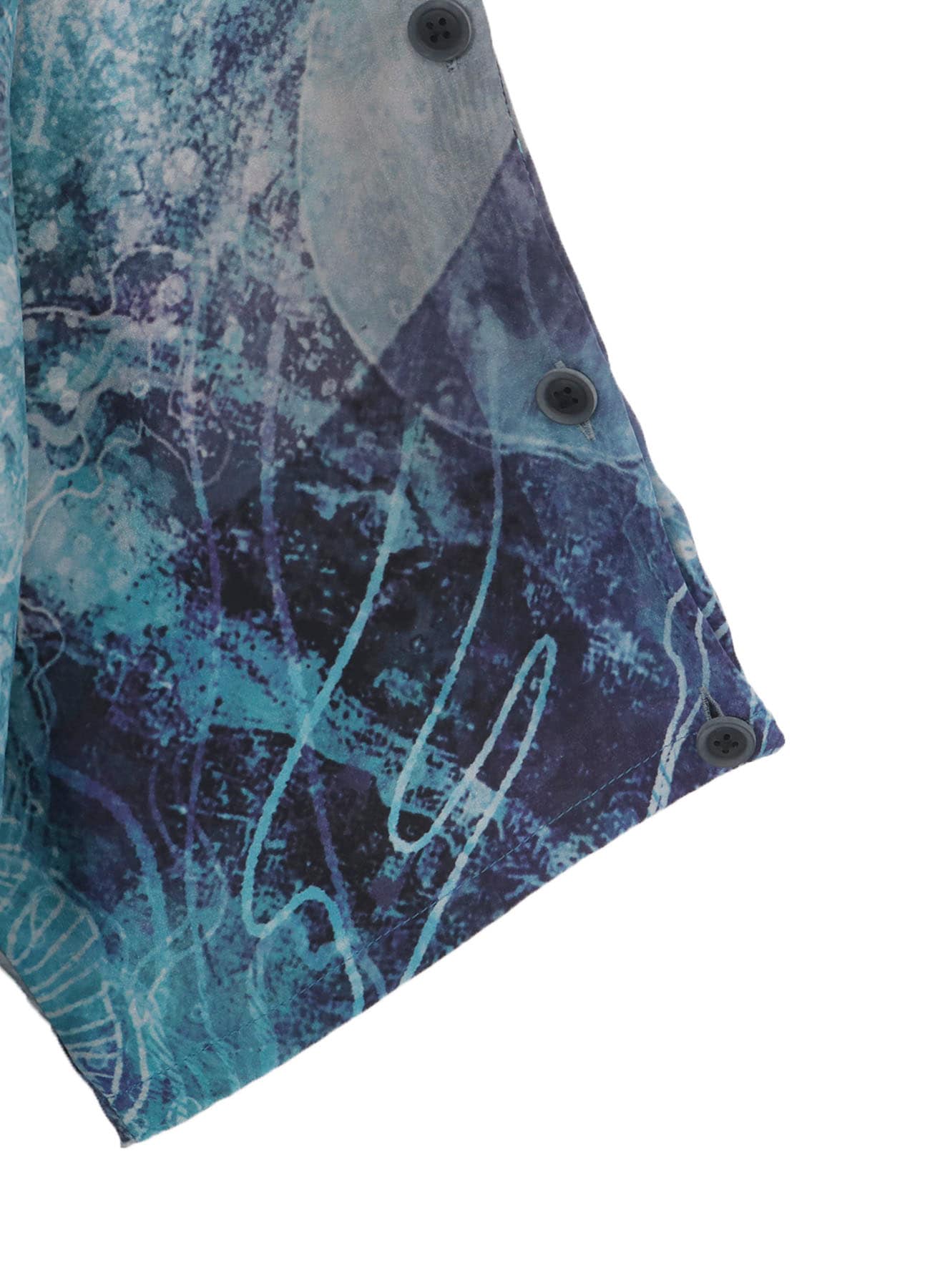 SEA PRINTED SHOULDER OPEN JACKET