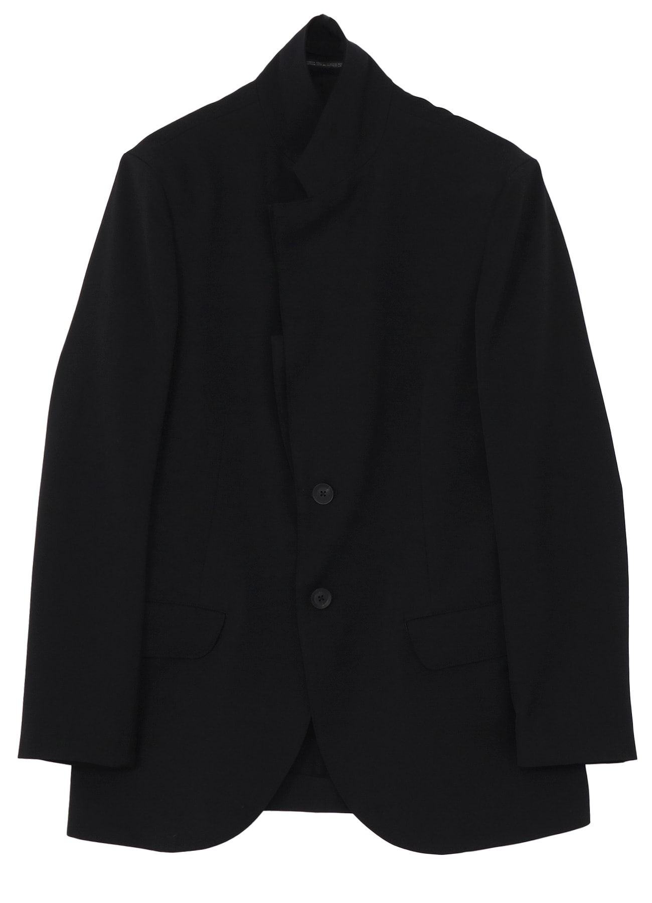 WOOL GABARDINE DOUBLE LAPEL JACKET